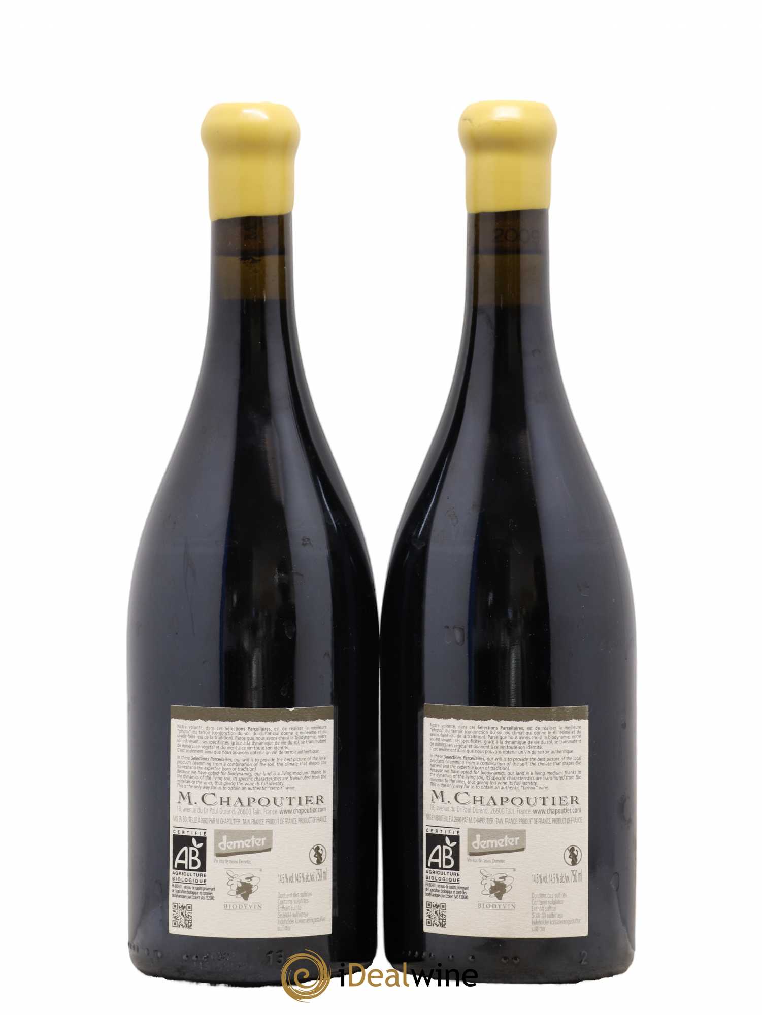 Hermitage Ermitage Le Pavillon Chapoutier 2009 - Lot de 2 bouteilles - 1