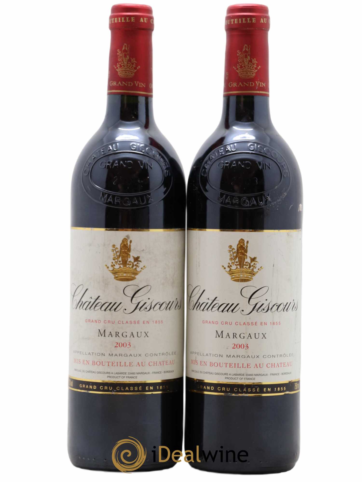 Château Giscours 3ème Grand Cru Classé 2003 - Lot de 2 bouteilles - 0