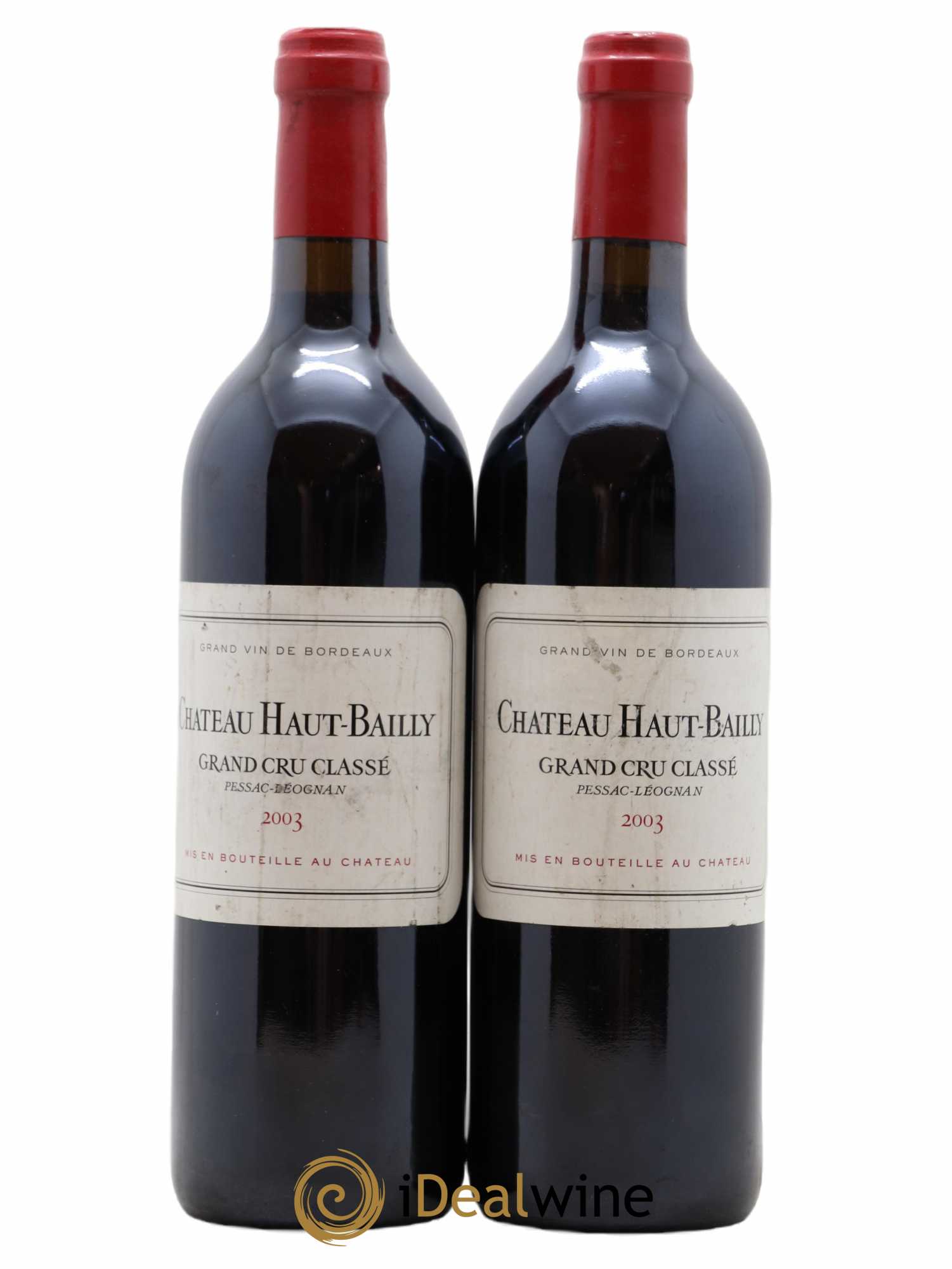 Château Haut-Bailly Cru Classé de Graves 2003 - Lot de 2 bouteilles - 0