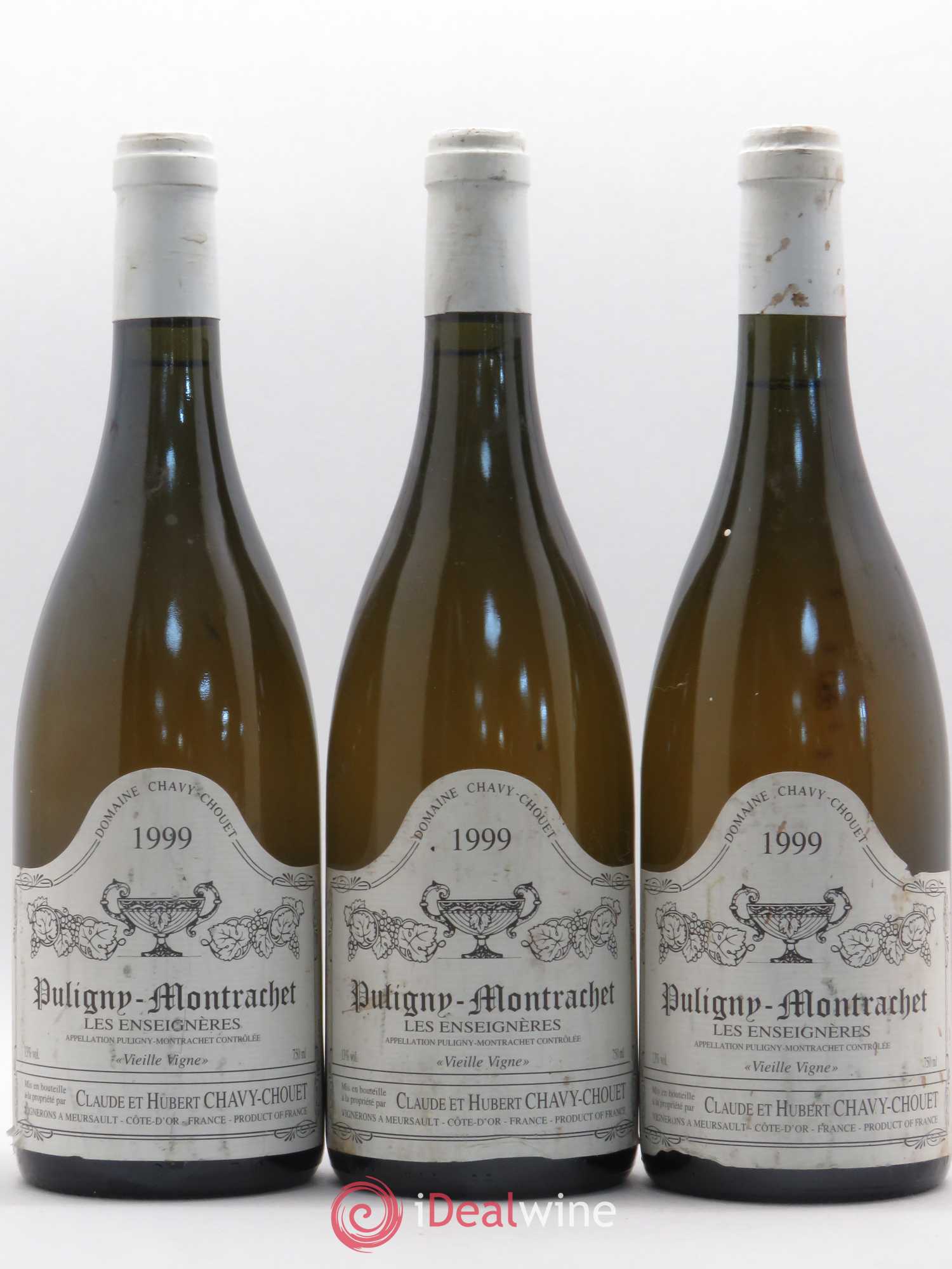 Puligny-Montrachet Les Enseignères Chavy-Chouet Vieille Vigne 1999 - Lot de 5 bouteilles - 1