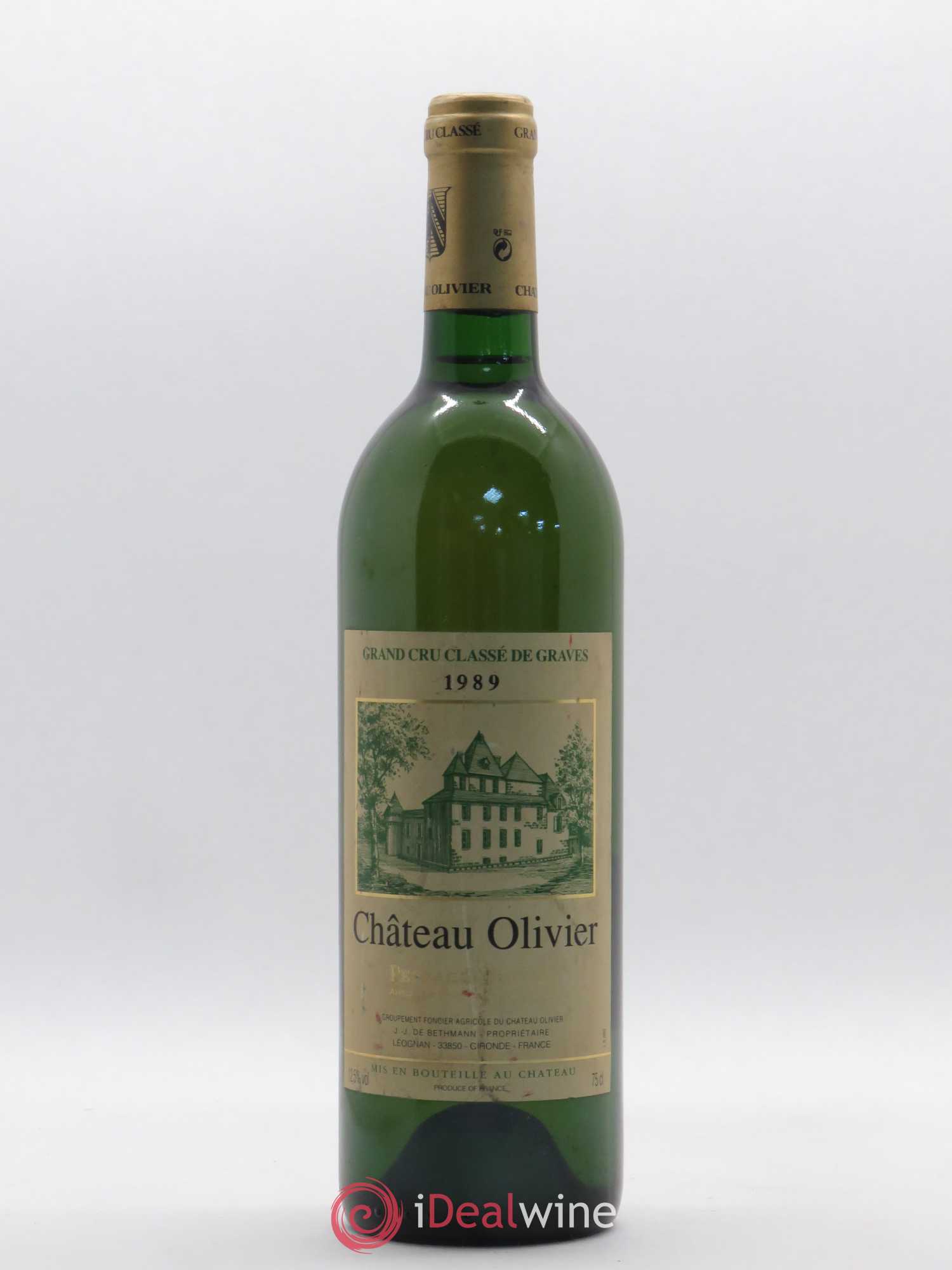 Château Olivier Cru Classé de Graves 1989 - Lot de 1 bouteille - 0
