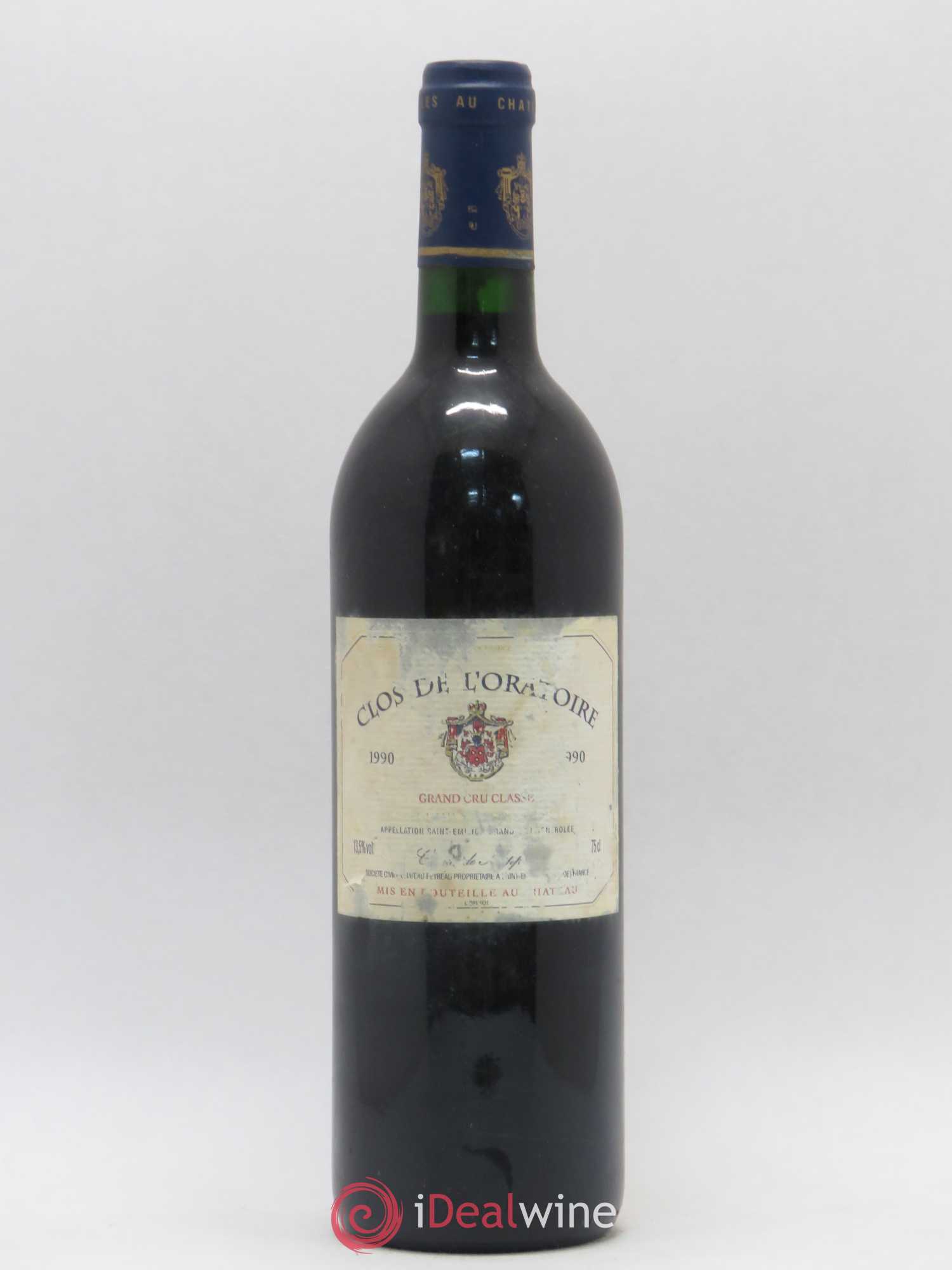 Clos de l'Oratoire Grand Cru Classé 1990 - Lot de 1 bouteille - 0