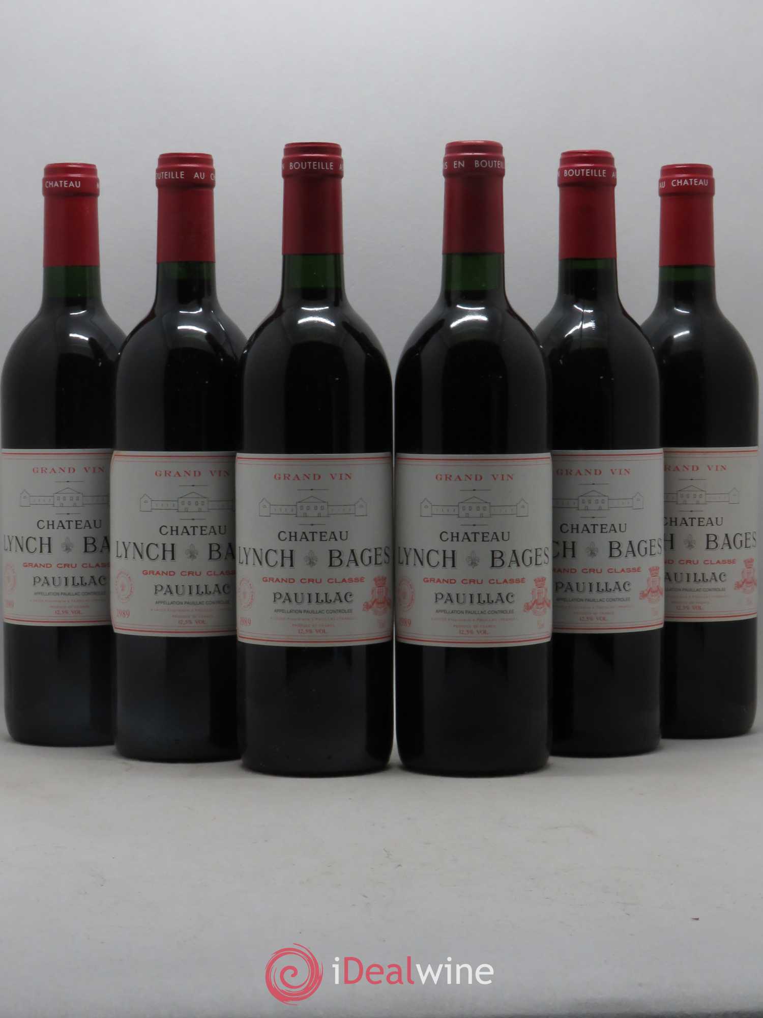 Château Lynch Bages 5ème Grand Cru Classé 1989 - Lot de 6 bouteilles - 0