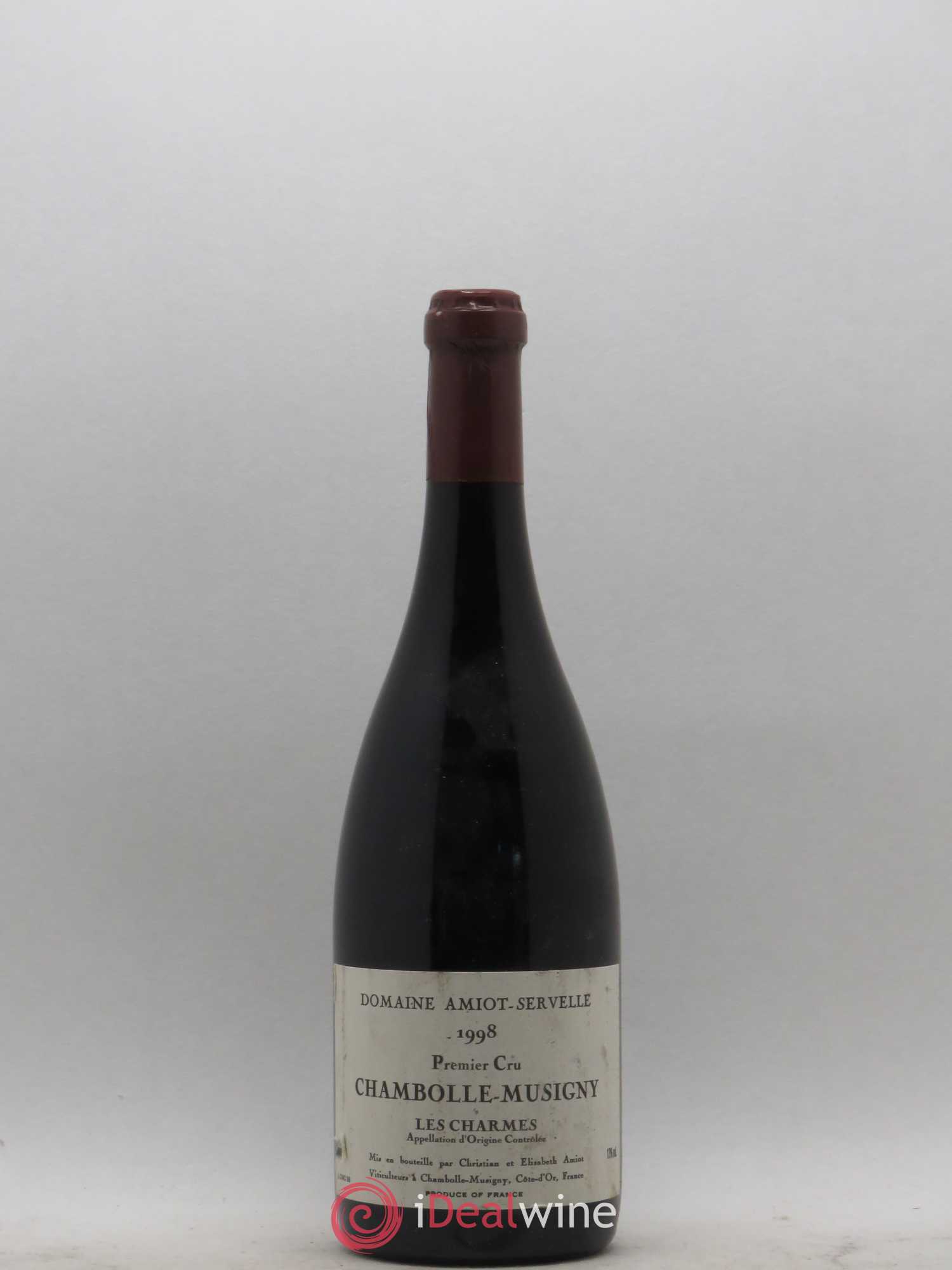 Chambolle-Musigny 1er Cru Les Charmes Amiot-Servelle 1998 - Lot de 1 bouteille - 0