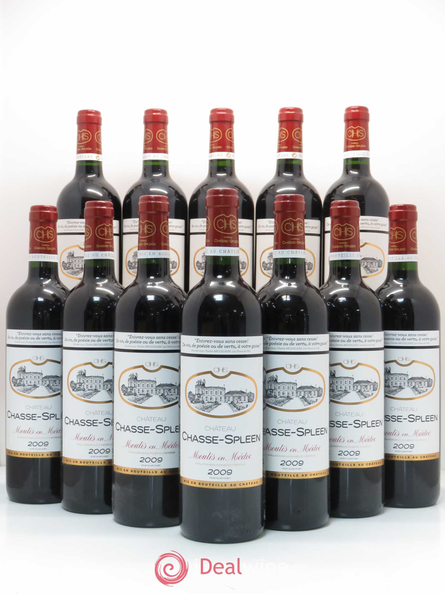 Château Chasse Spleen 2009 - Lot de 12 bouteilles - 0