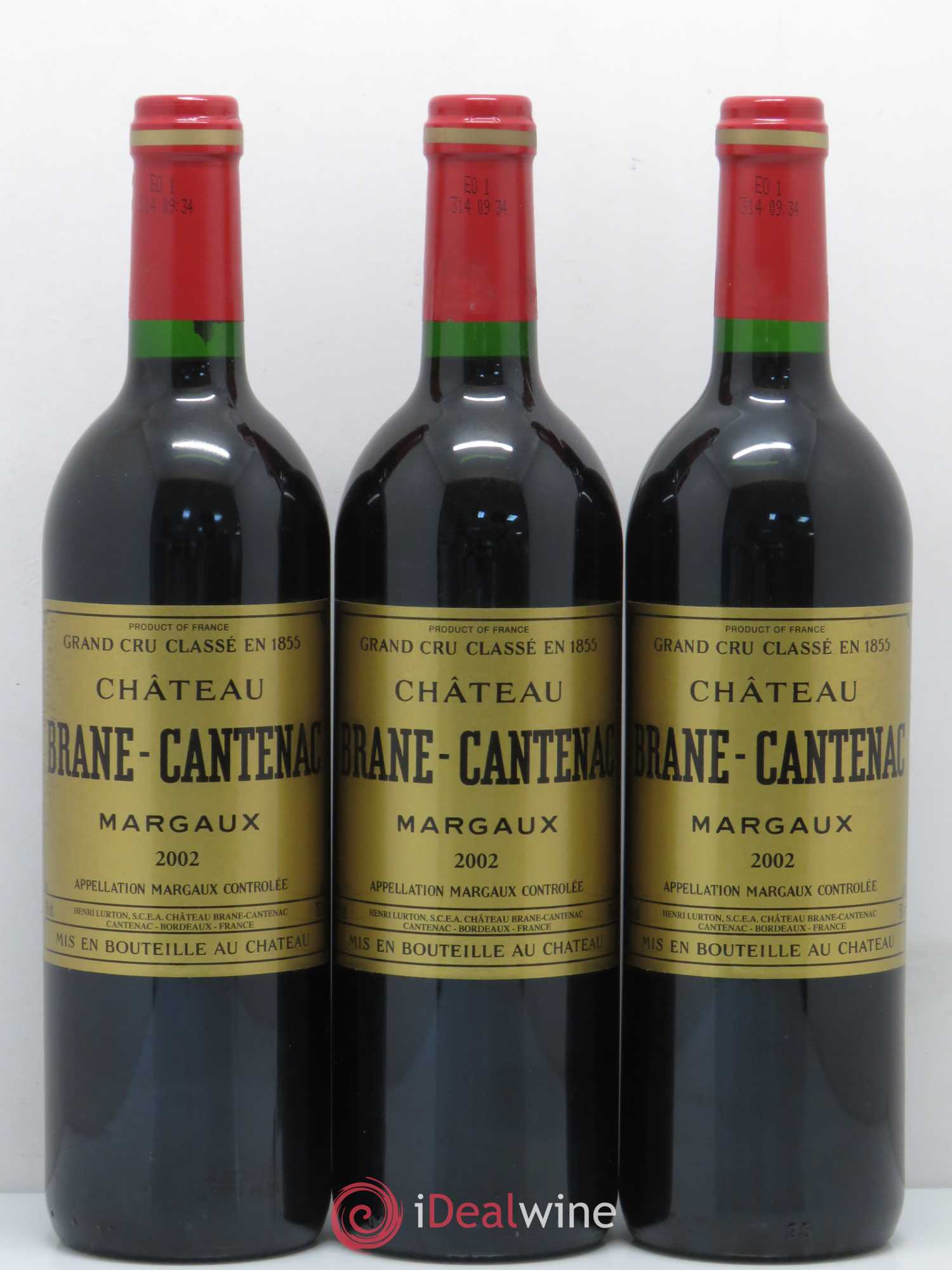 Château Brane Cantenac 2ème Grand Cru Classé 2002 - Lot de 12 bouteilles - 4