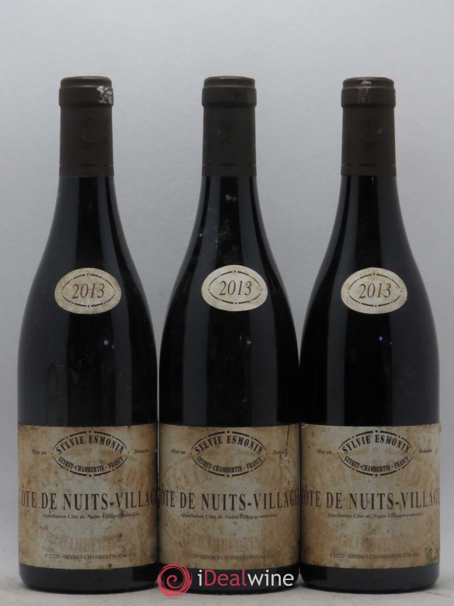 Côte de Nuits-Villages Domaine Sylvie Esmonin 2013 - Lot de 3 bouteilles - 0