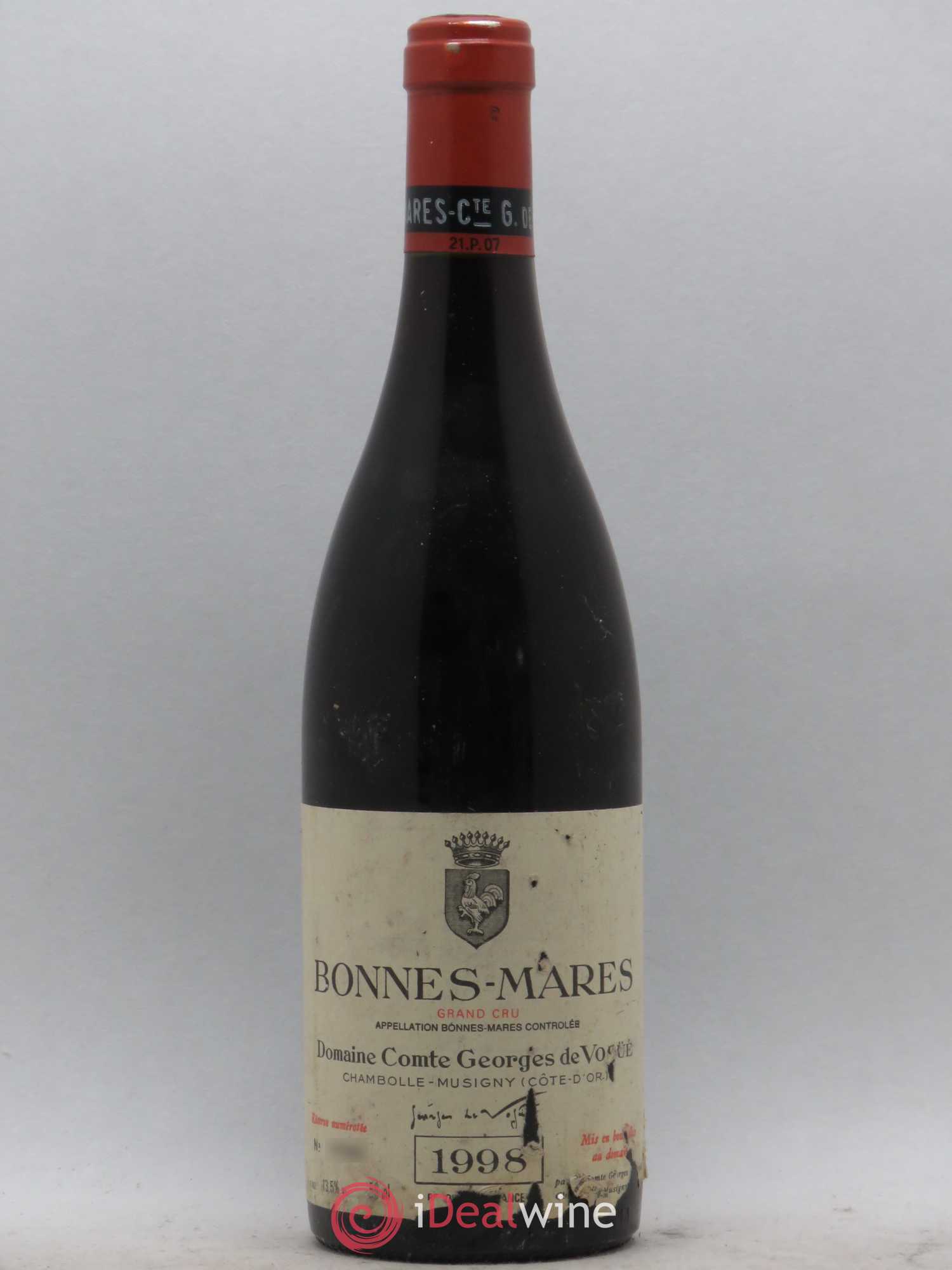 Bonnes-Mares Grand Cru Comte Georges de Vogüé 1998 - Lot de 1 bouteille - 0