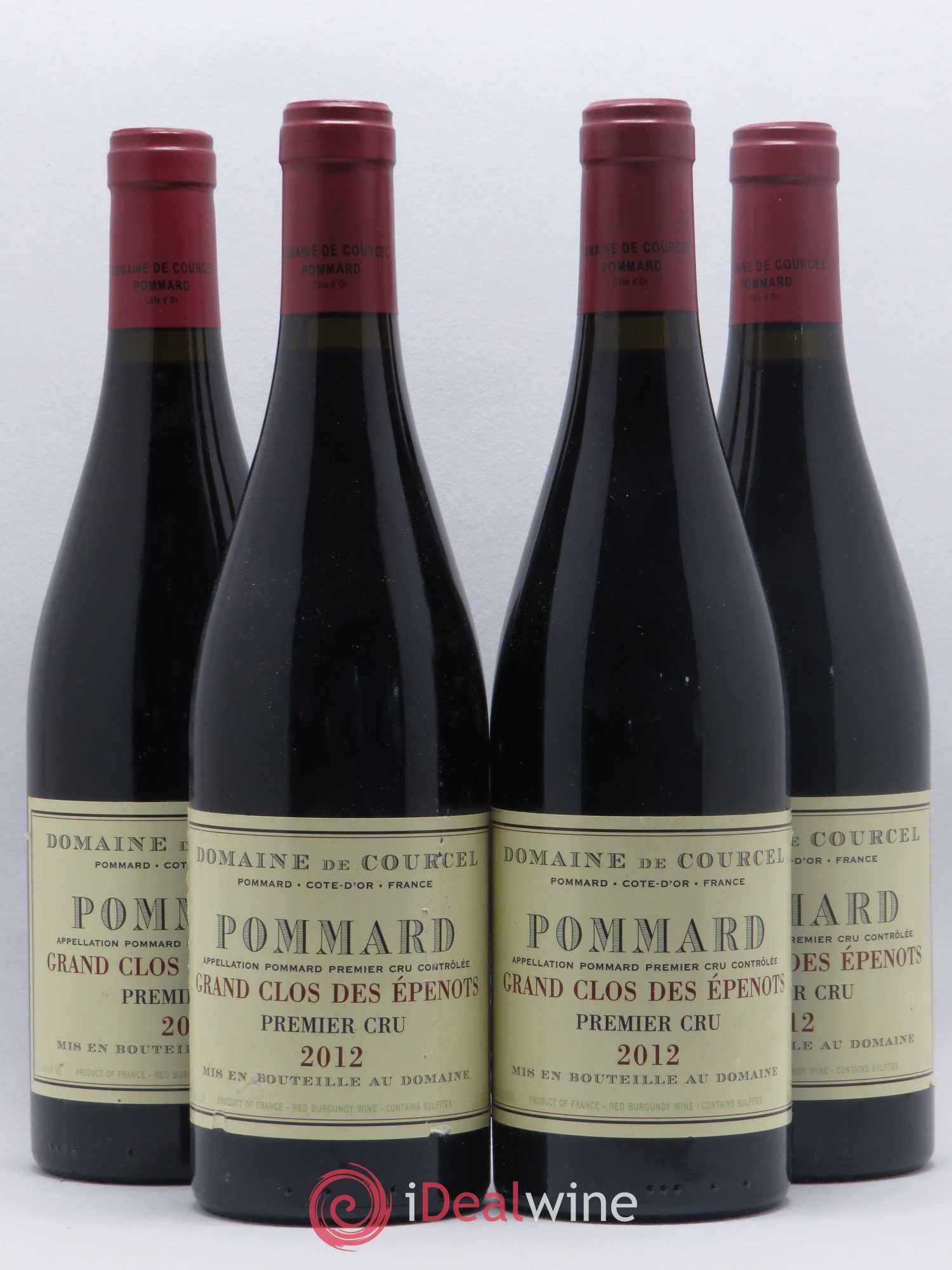 Pommard 1er Cru Grand Clos des Epenots de Courcel (Domaine) 2012 - Lot de 4 bouteilles - 0