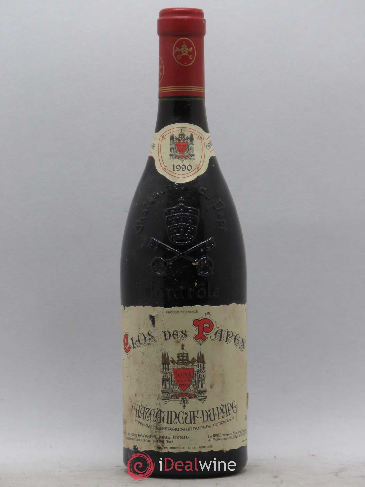Châteauneuf-du-Pape Clos des Papes - Paul Avril 1990 - Lot de 1 bouteille - 0