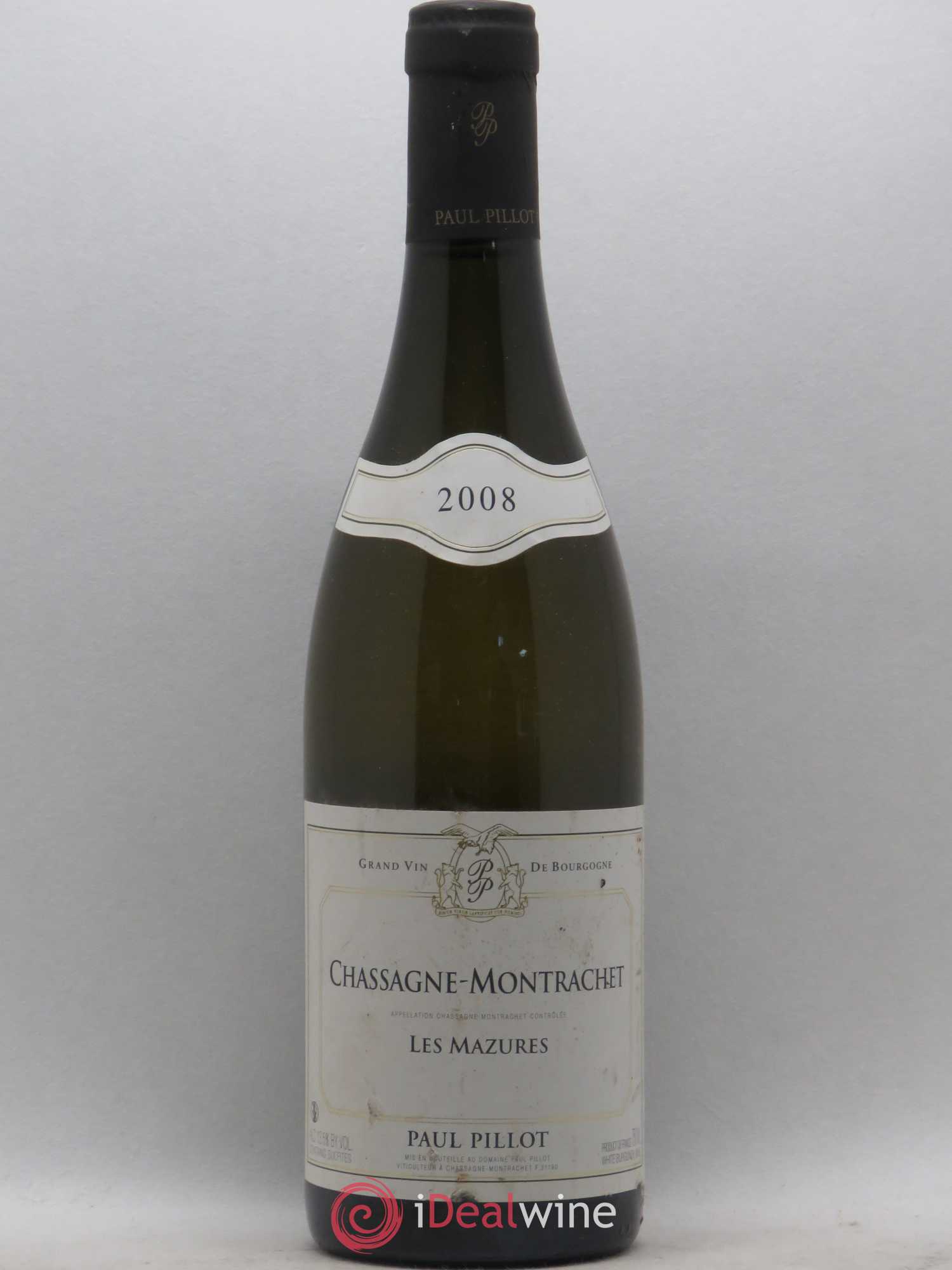 Chassagne-Montrachet Les Mazures Domaine Paul Pillot 2008 - Posten von 1 Flasche - 0
