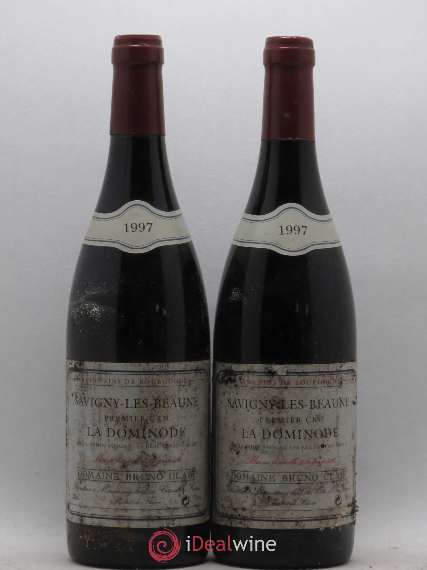 Savigny-lès-Beaune 1er Cru La Dominode Bruno Clair (Domaine) 1997 - Lot de 2 bouteilles - 0
