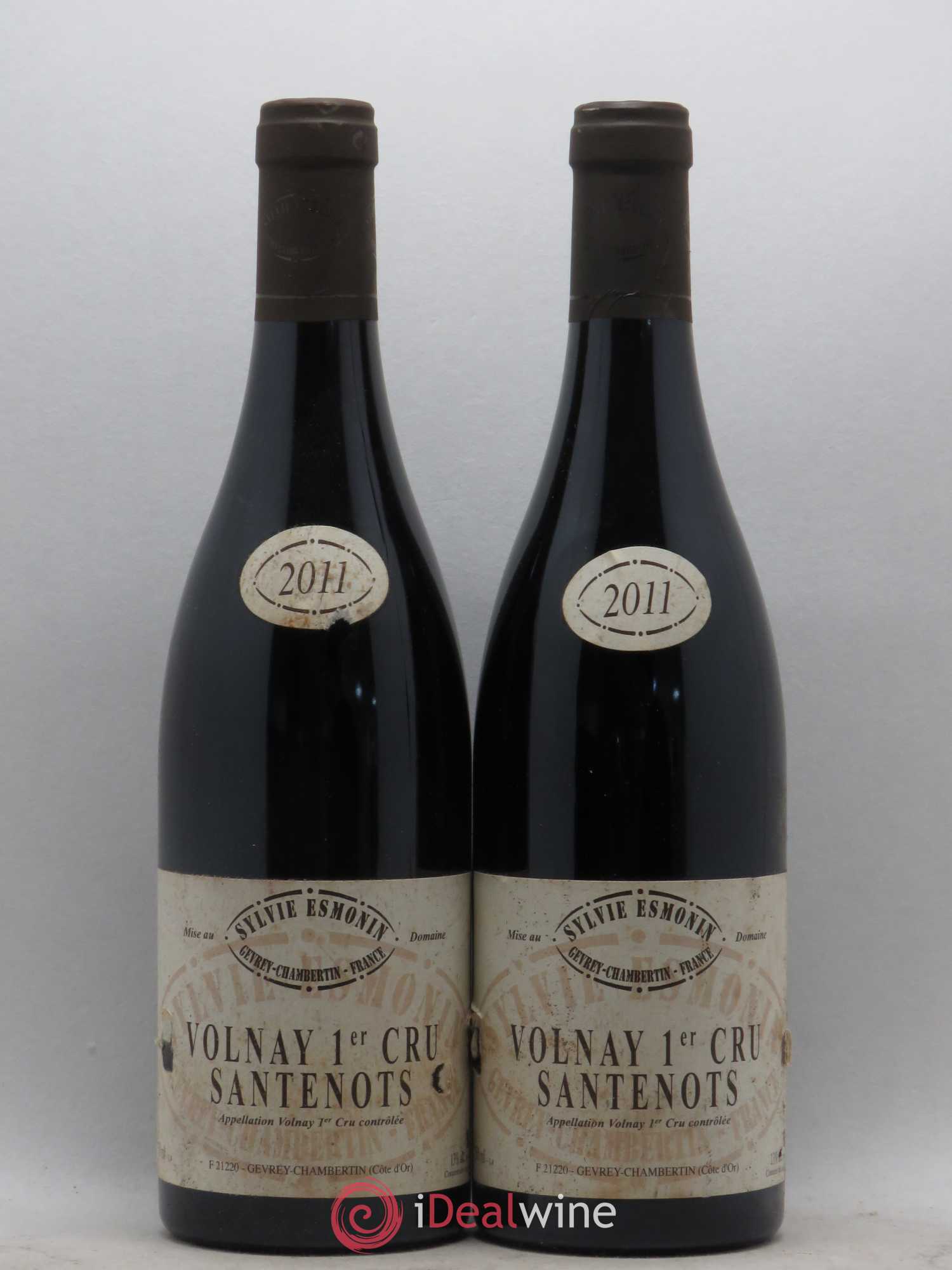 Volnay 1er Cru Santenots Sylvie Esmonin 2011 - Lot de 2 bouteilles - 0