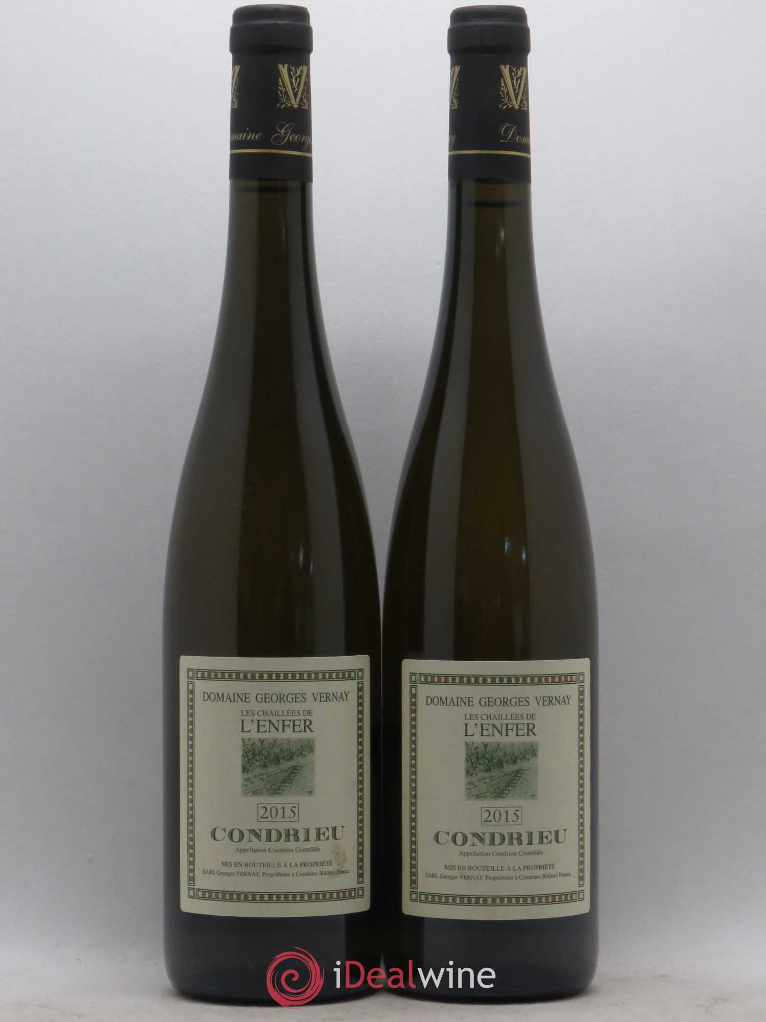 Condrieu Les Chaillées de l'Enfer Georges Vernay 2015 - Lot de 2 bouteilles - 0