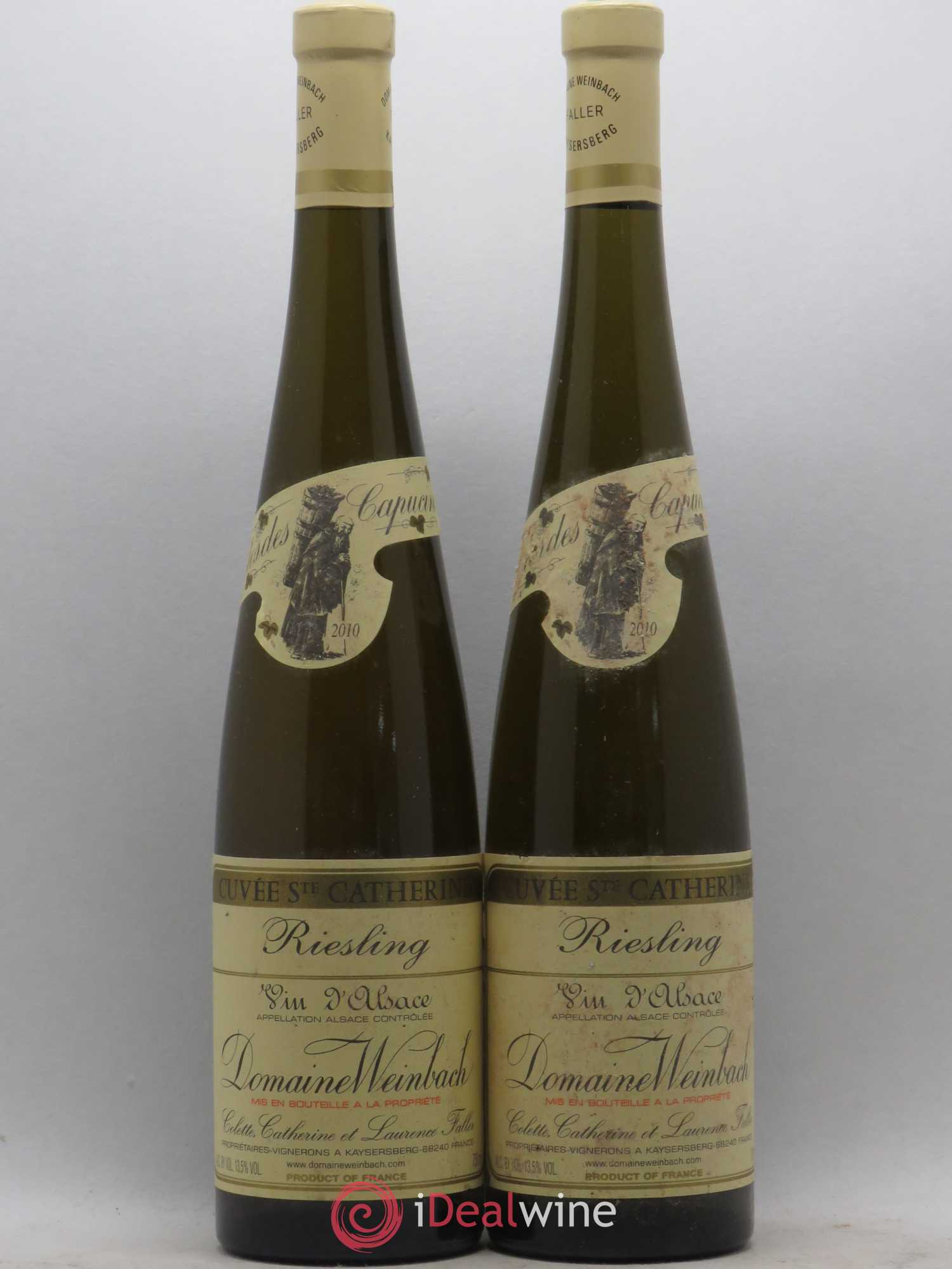 Alsace Riesling Cuvée Sainte-Catherine Weinbach (Domaine) 2010 - Lot de 2 bouteilles - 0