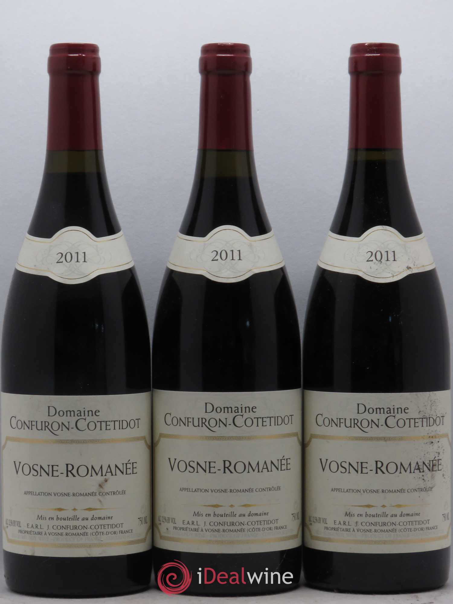 Vosne-Romanée Confuron-Cotetidot 2011 - Lot de 3 bouteilles - 0