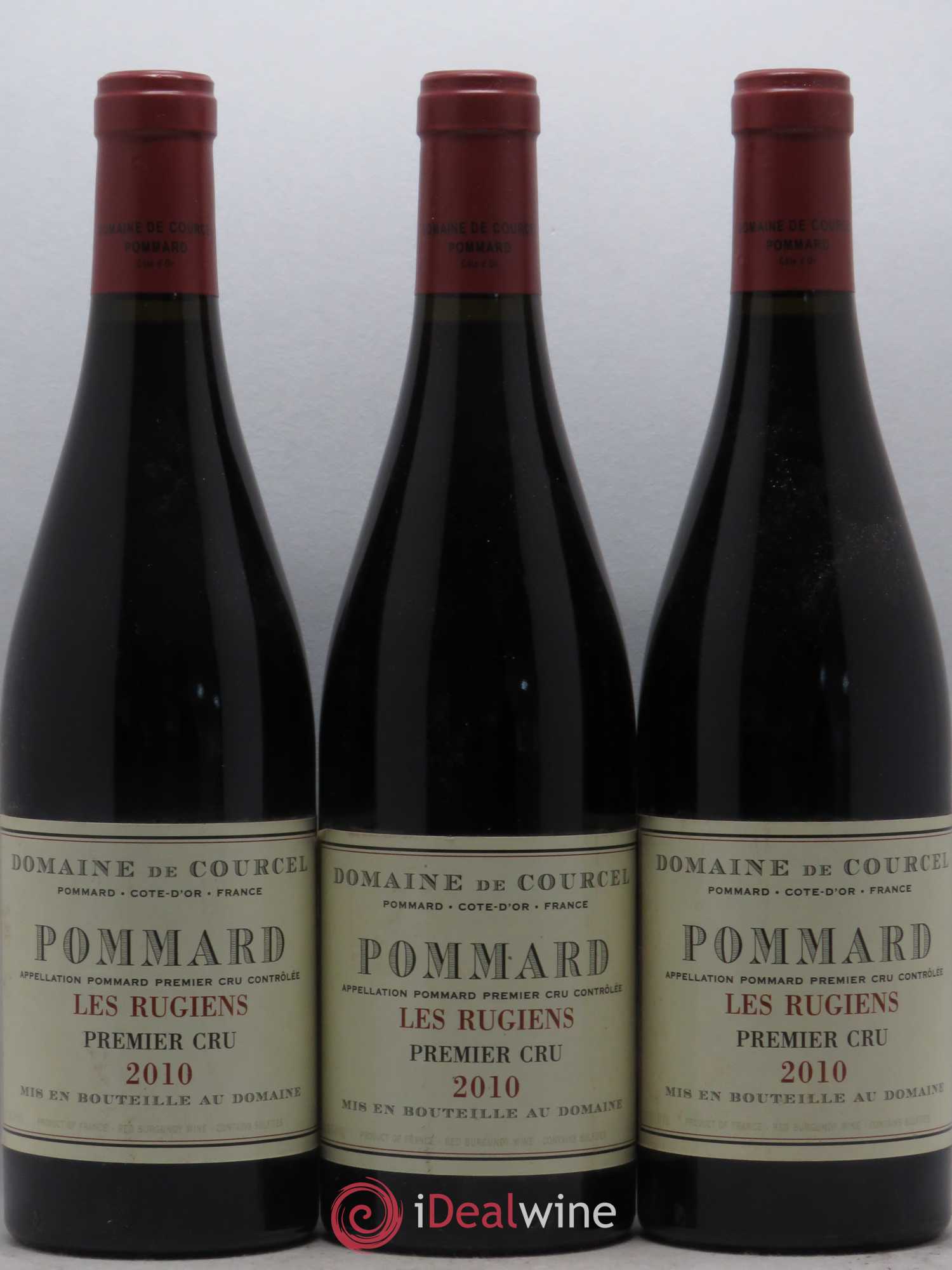 Pommard 1er Cru Les Rugiens de Courcel (Domaine) 2010 - Lot de 3 bouteilles - 0