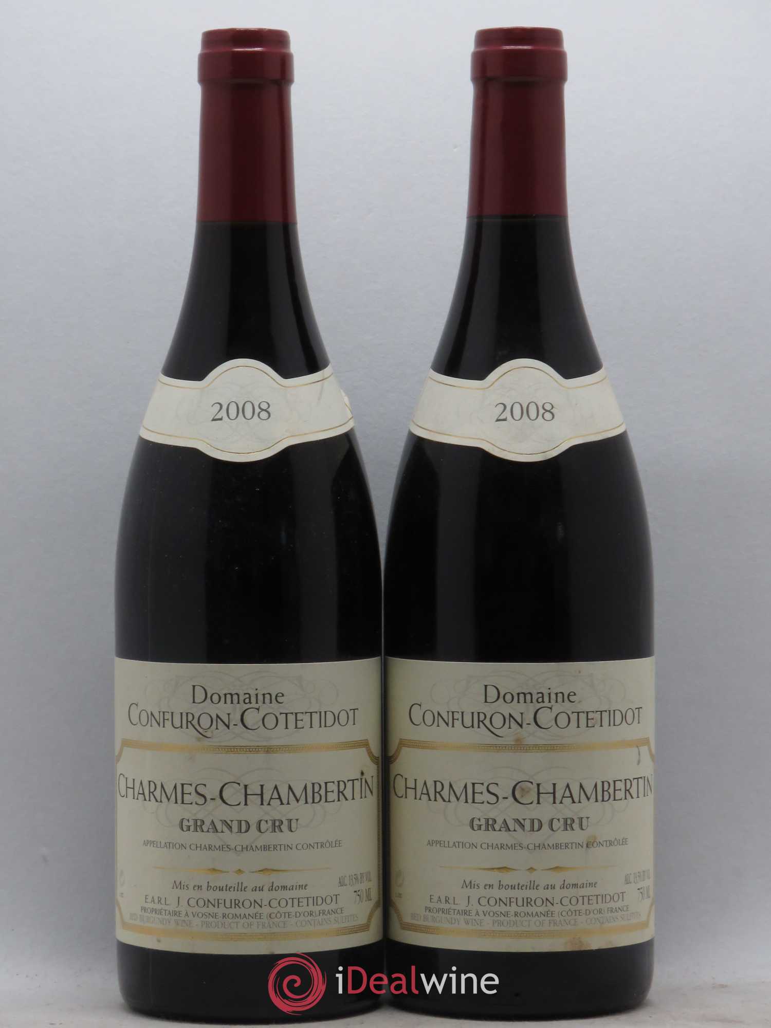 Charmes-Chambertin Grand Cru Confuron-Cotetidot 2008 - Lot de 2 bouteilles - 0