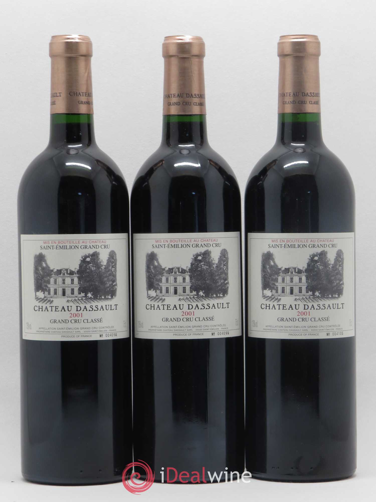 Château Dassault Grand Cru Classé 2001 - Lot de 5 bouteilles - 1