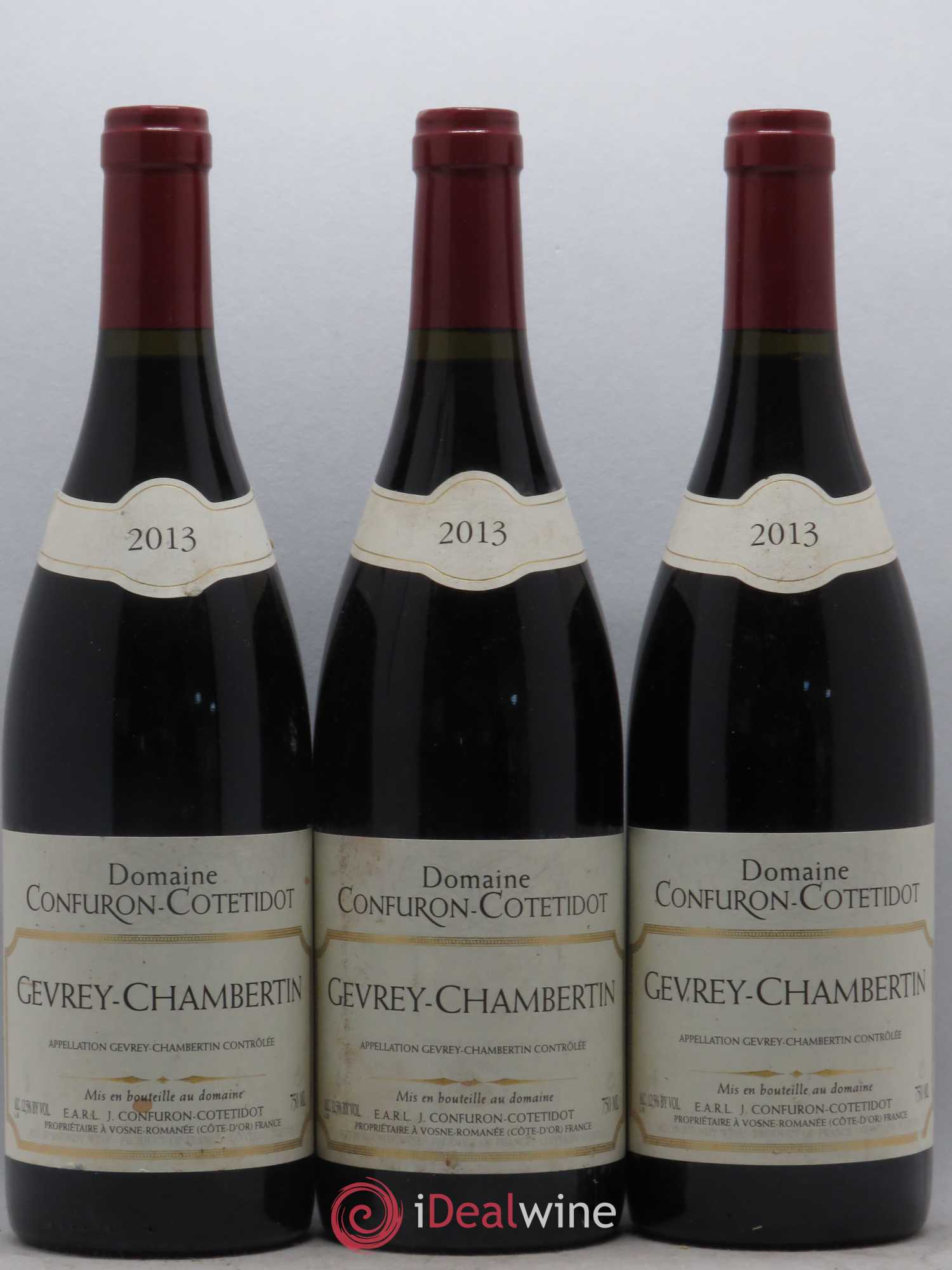 Gevrey-Chambertin Confuron-Cotetidot 2013 - Lot de 3 bouteilles - 0