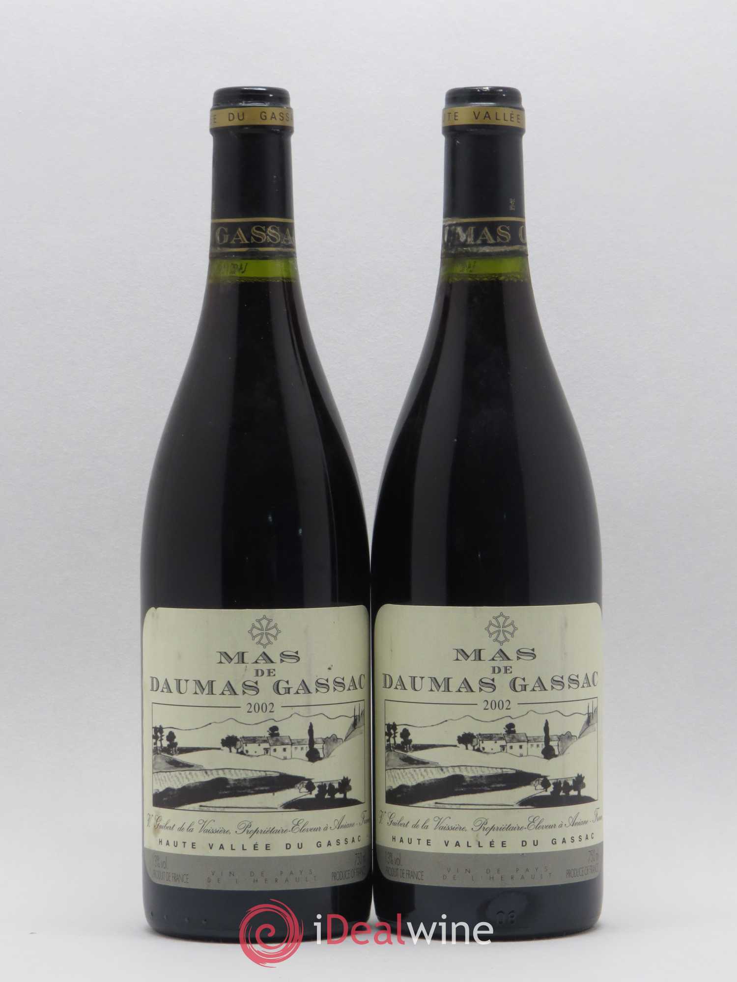 Saint-Guilhem-le-Désert - Cité d'Aniane Mas Daumas Gassac Famille Guibert de La Vaissière 2002 - Lot de 5 bouteilles - 2