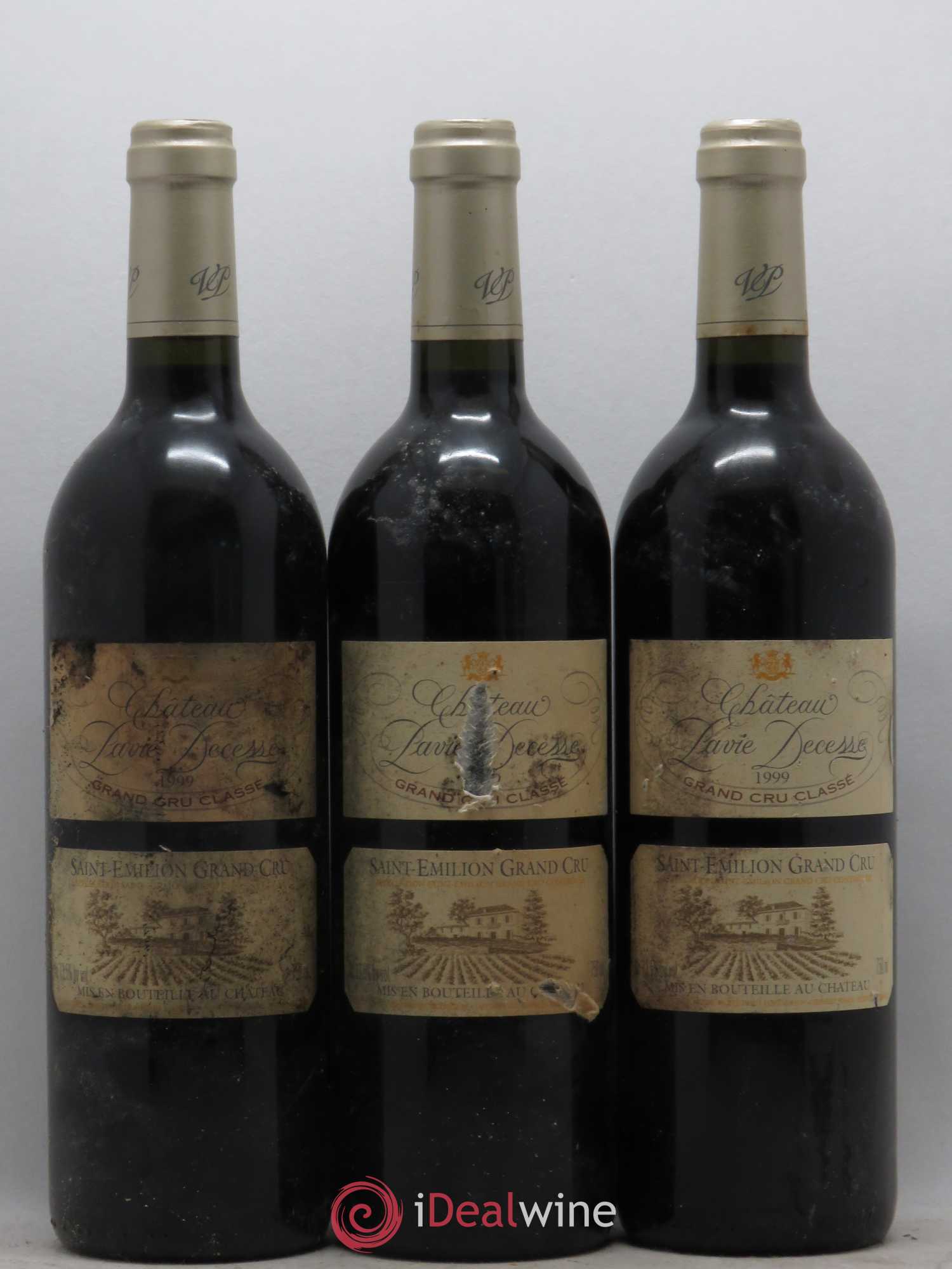 Château Pavie Decesse Grand Cru Classé 1999 - Lot de 3 bouteilles - 0