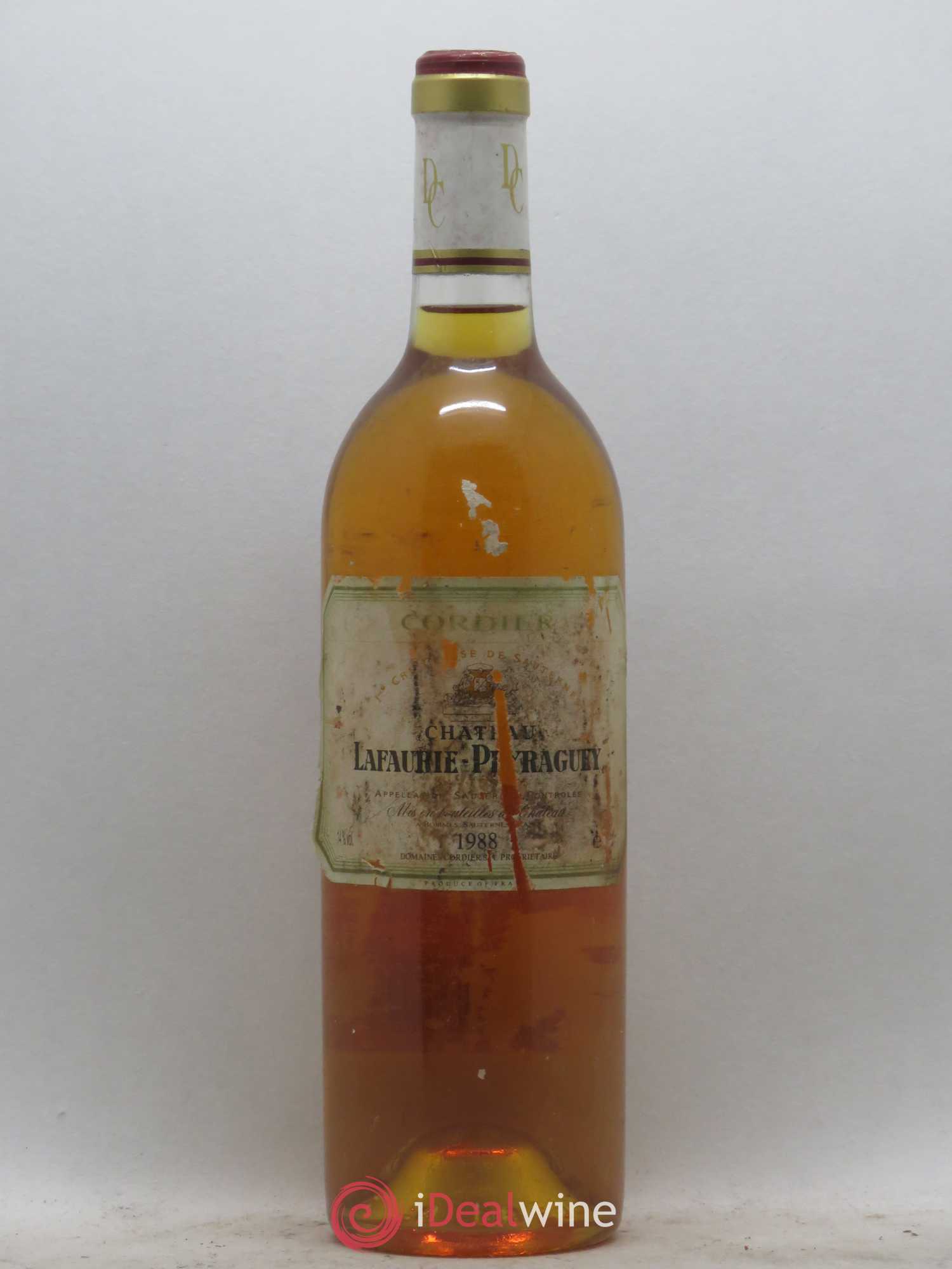 Château Lafaurie-Peyraguey 1er Grand Cru Classé 1988 - Lotto di 1 bottiglia - 0