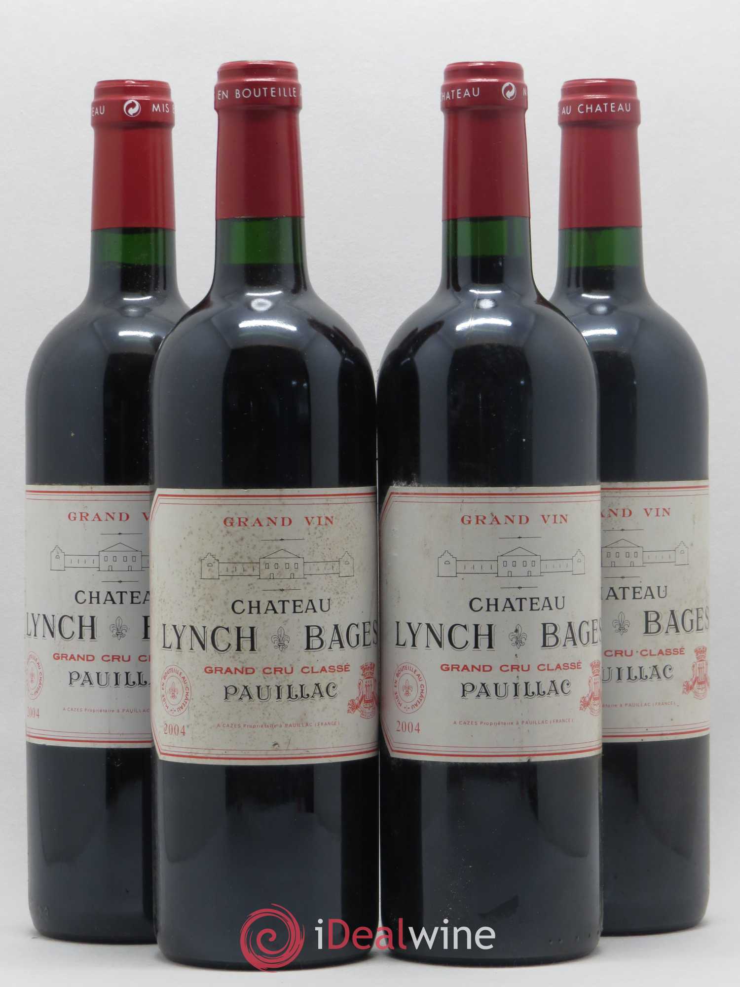 Château Lynch Bages 5ème Grand Cru Classé 2004 - Lot de 4 bouteilles - 0