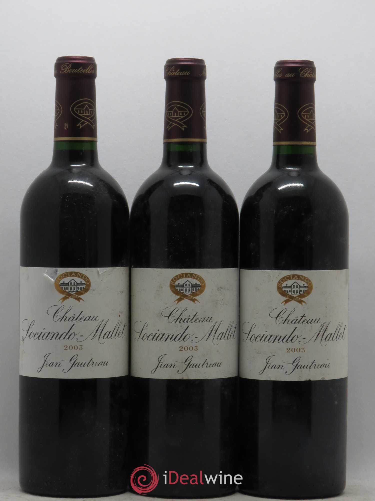 Château Sociando Mallet 2003 - Lot de 6 bouteilles - 2