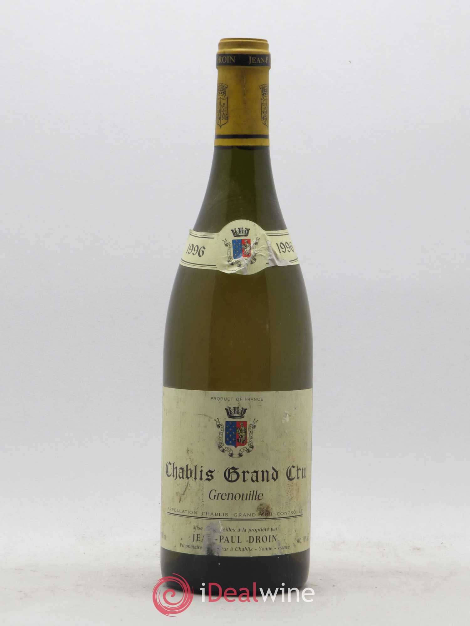 Chablis Grand Cru Grenouilles Jean-Paul & Benoît Droin (Domaine) 1996 - Lot de 1 bouteille - 0