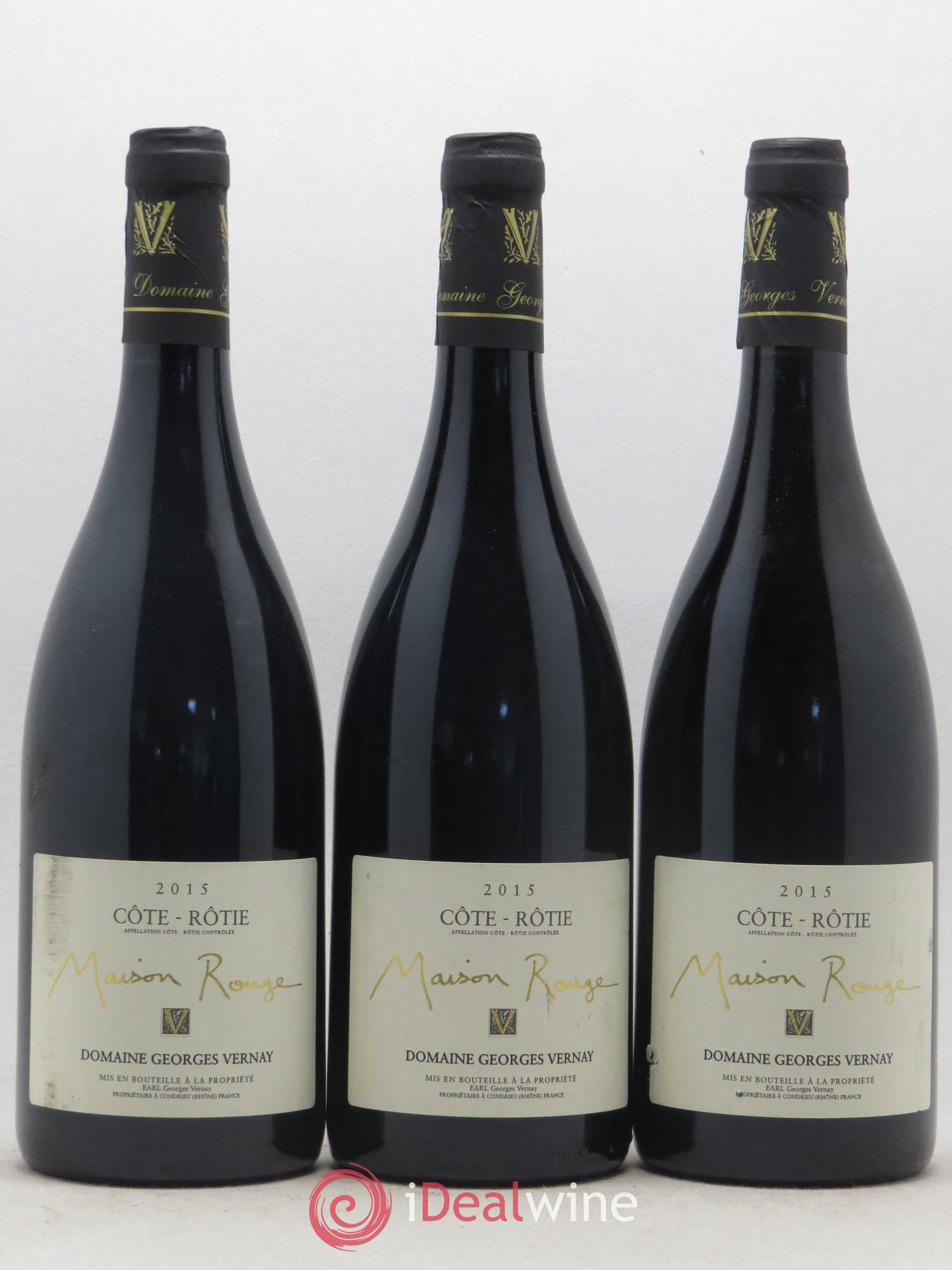 Côte-Rôtie Maison Rouge Georges Vernay 2015 - Lot de 3 bouteilles - 0