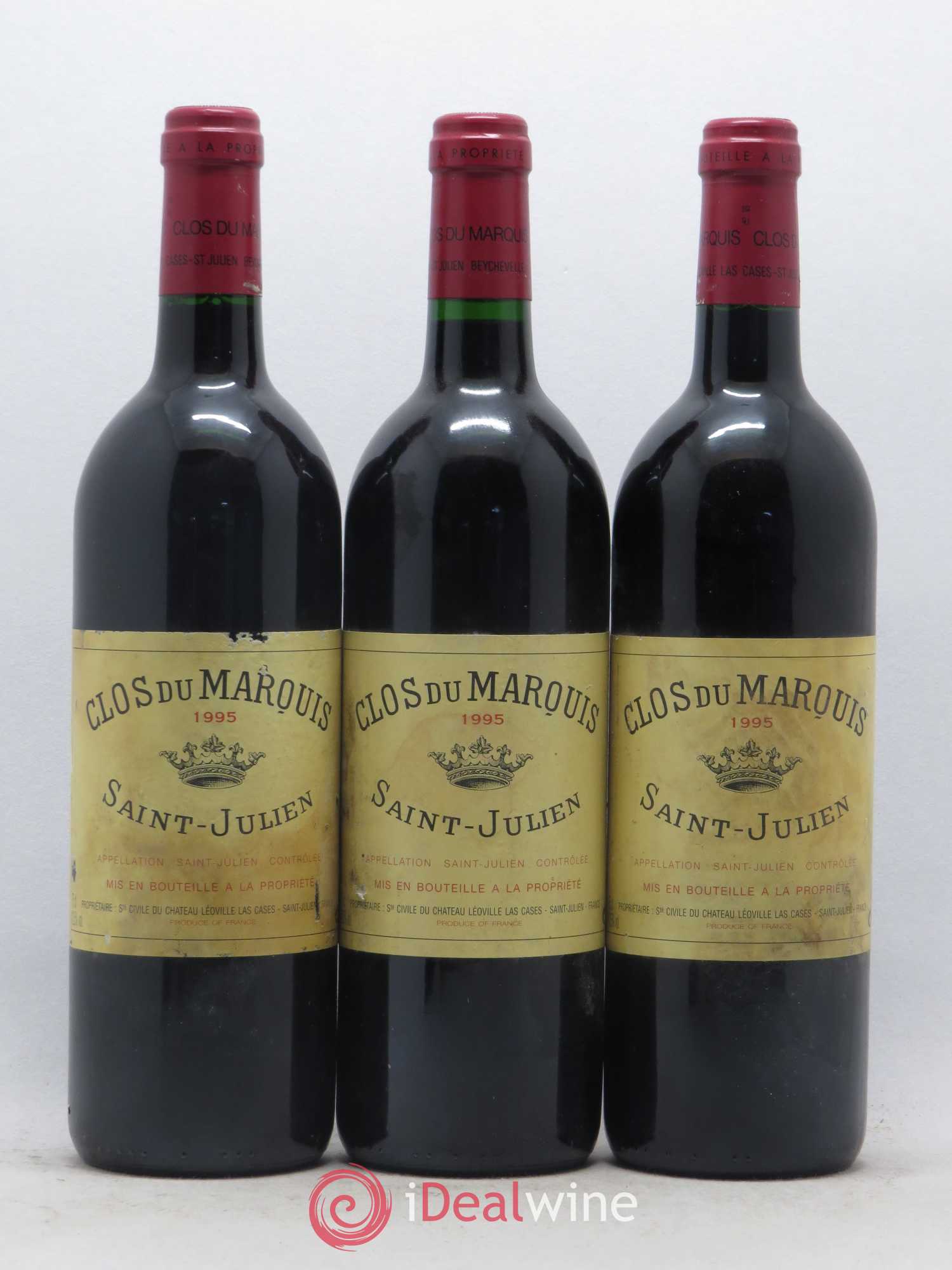 Clos du Marquis 1995 - Lot de 3 bouteilles - 0