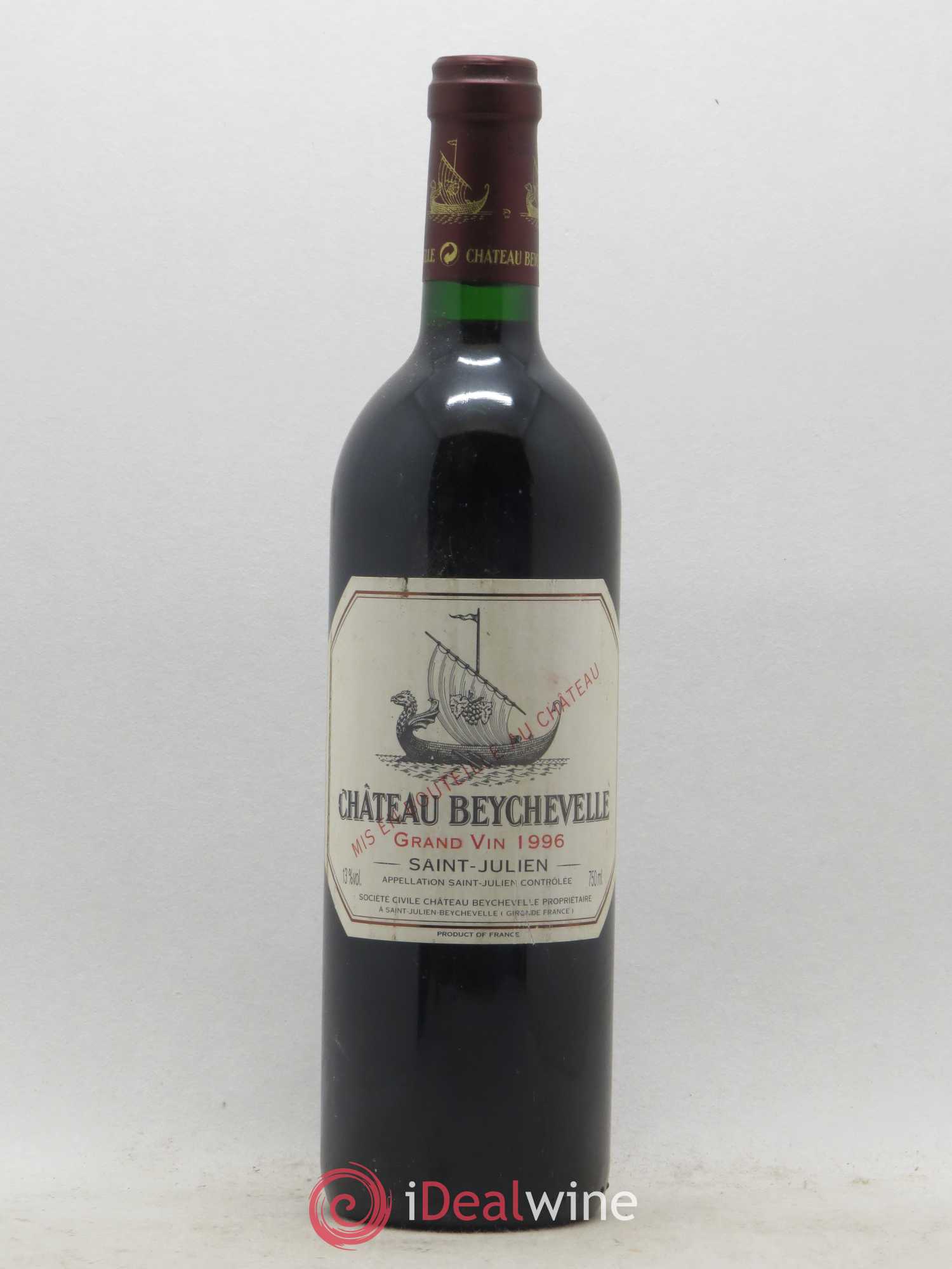 Château Beychevelle 4ème Grand Cru Classé 1996 - Lot de 1 bouteille - 0