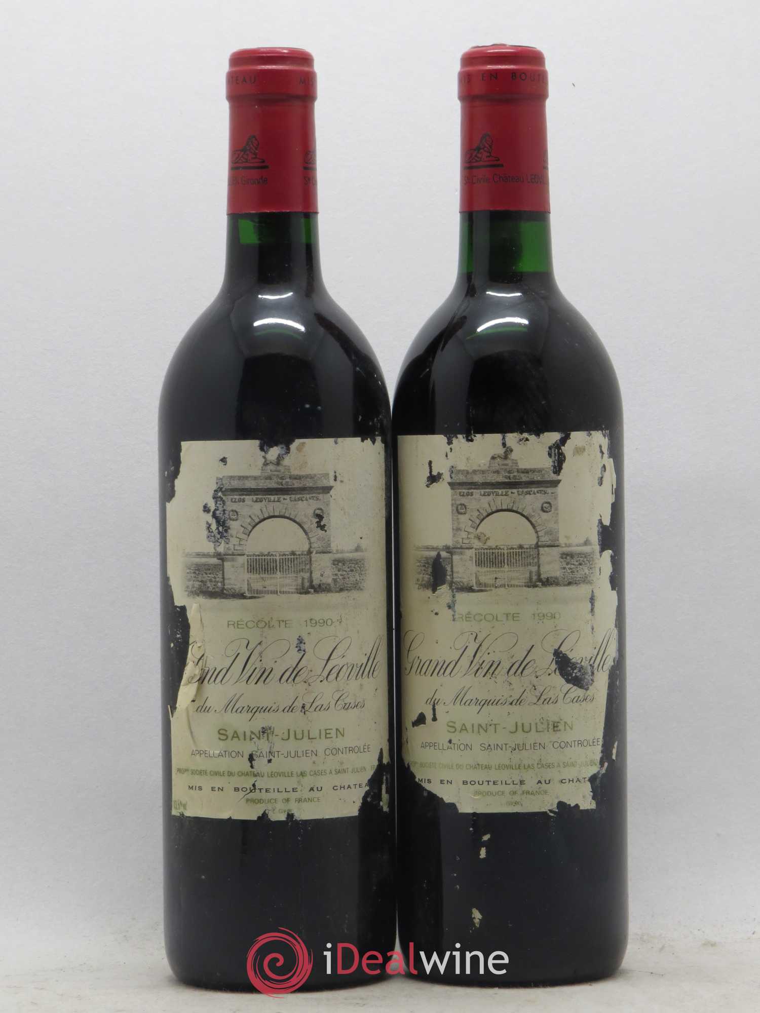 Château Léoville Las Cases 2ème Grand Cru Classé 1990 - Lot de 2 bouteilles - 0
