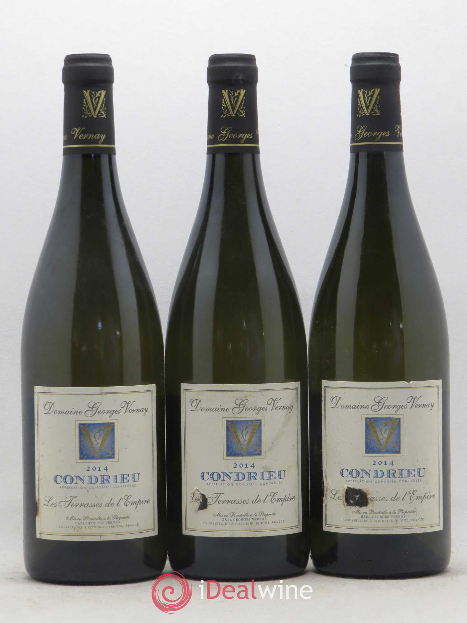 Condrieu Terrasses de l'Empire Georges Vernay 2014 - Lot de 3 bouteilles - 0