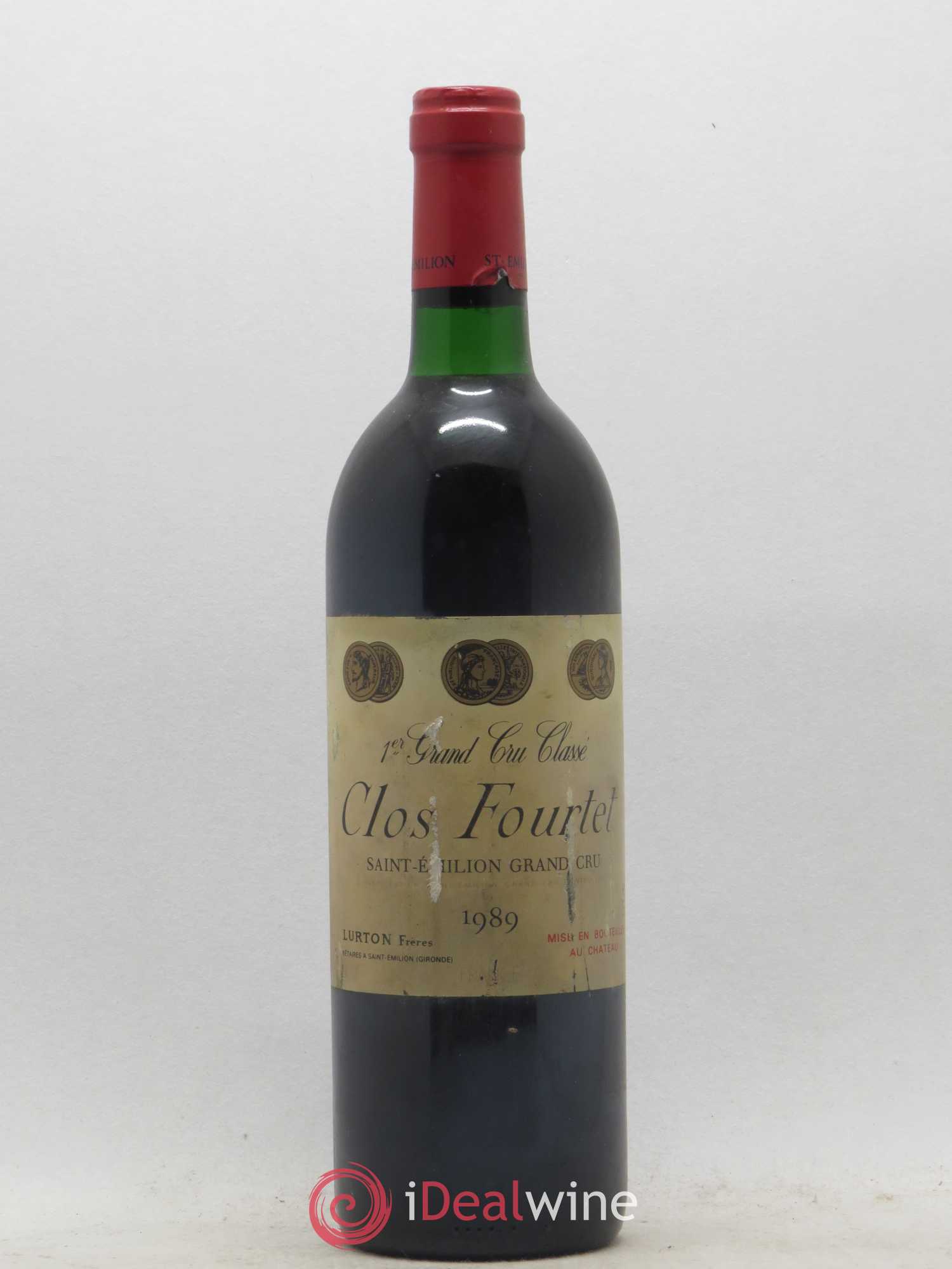Clos Fourtet 1er Grand Cru Classé B 1989 - Lot de 1 bouteille - 0
