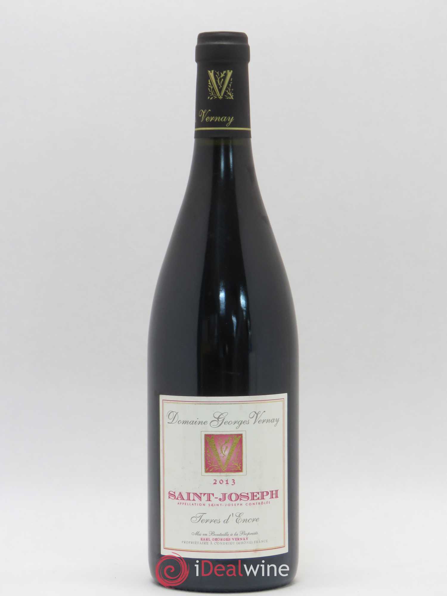 Saint-Joseph Terres d'Encre Georges Vernay 2013 - Lot de 1 bouteille - 0
