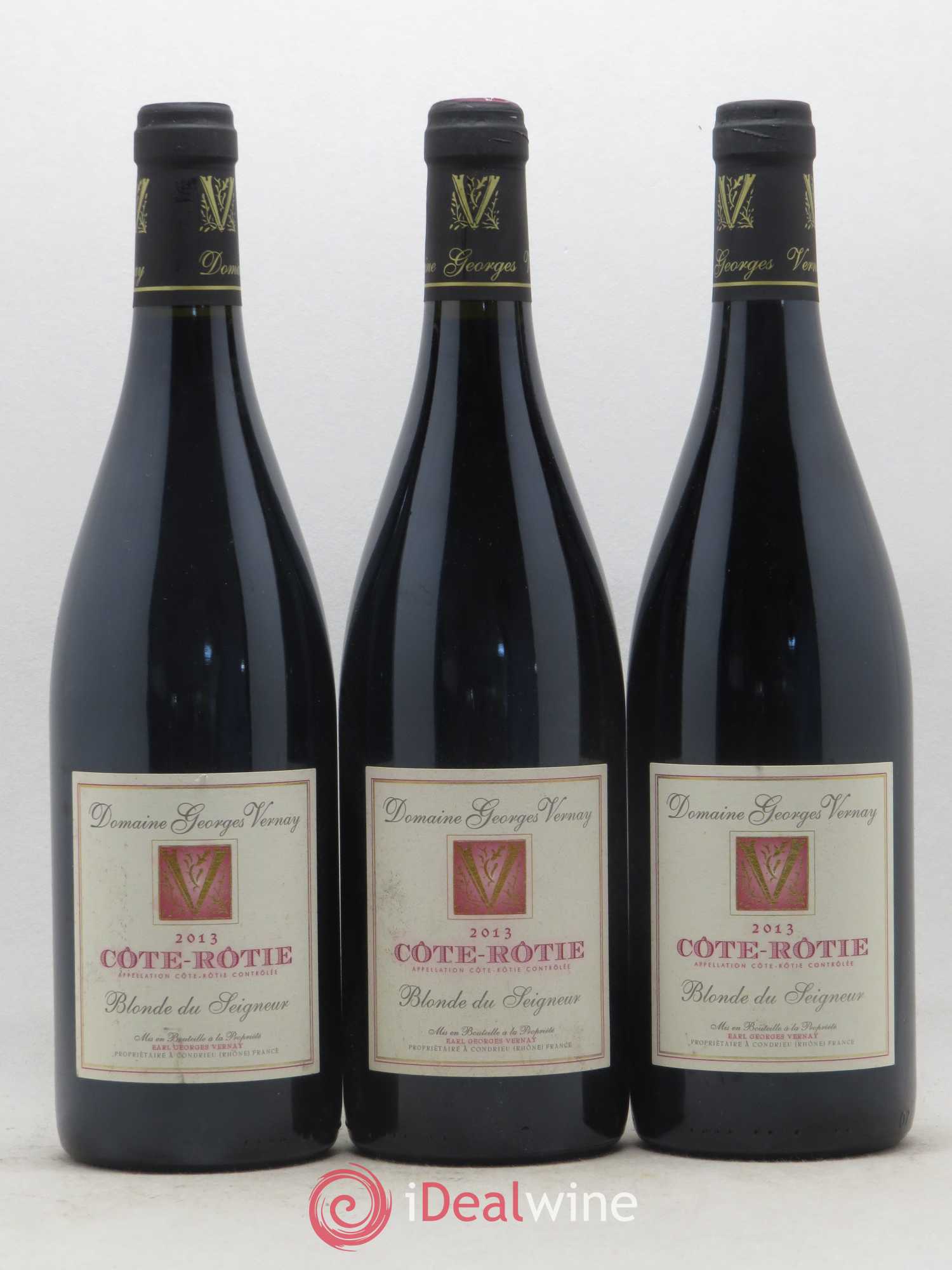 Côte-Rôtie Blonde du Seigneur Georges Vernay 2013 - Lot de 3 bouteilles - 0