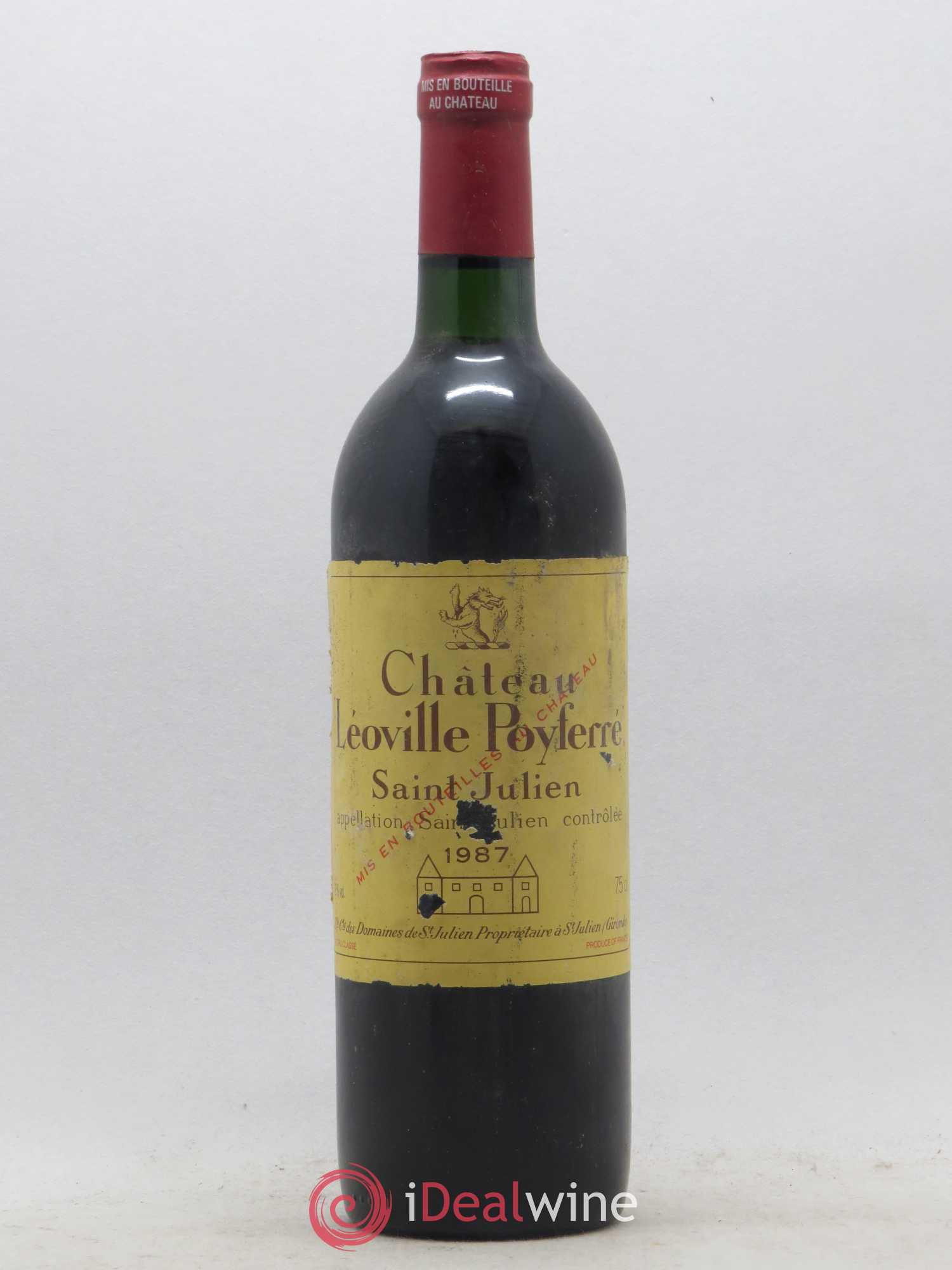 Château Léoville Poyferré 2ème Grand Cru Classé 1987 - Lot de 1 bouteille - 0