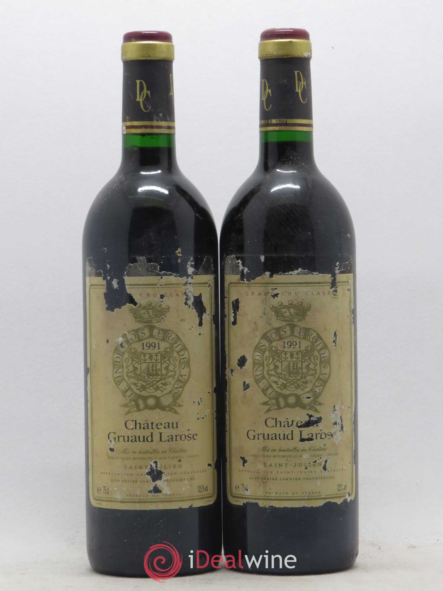 Château Gruaud Larose 2ème Grand Cru Classé 1991 - Lot de 2 bouteilles - 0
