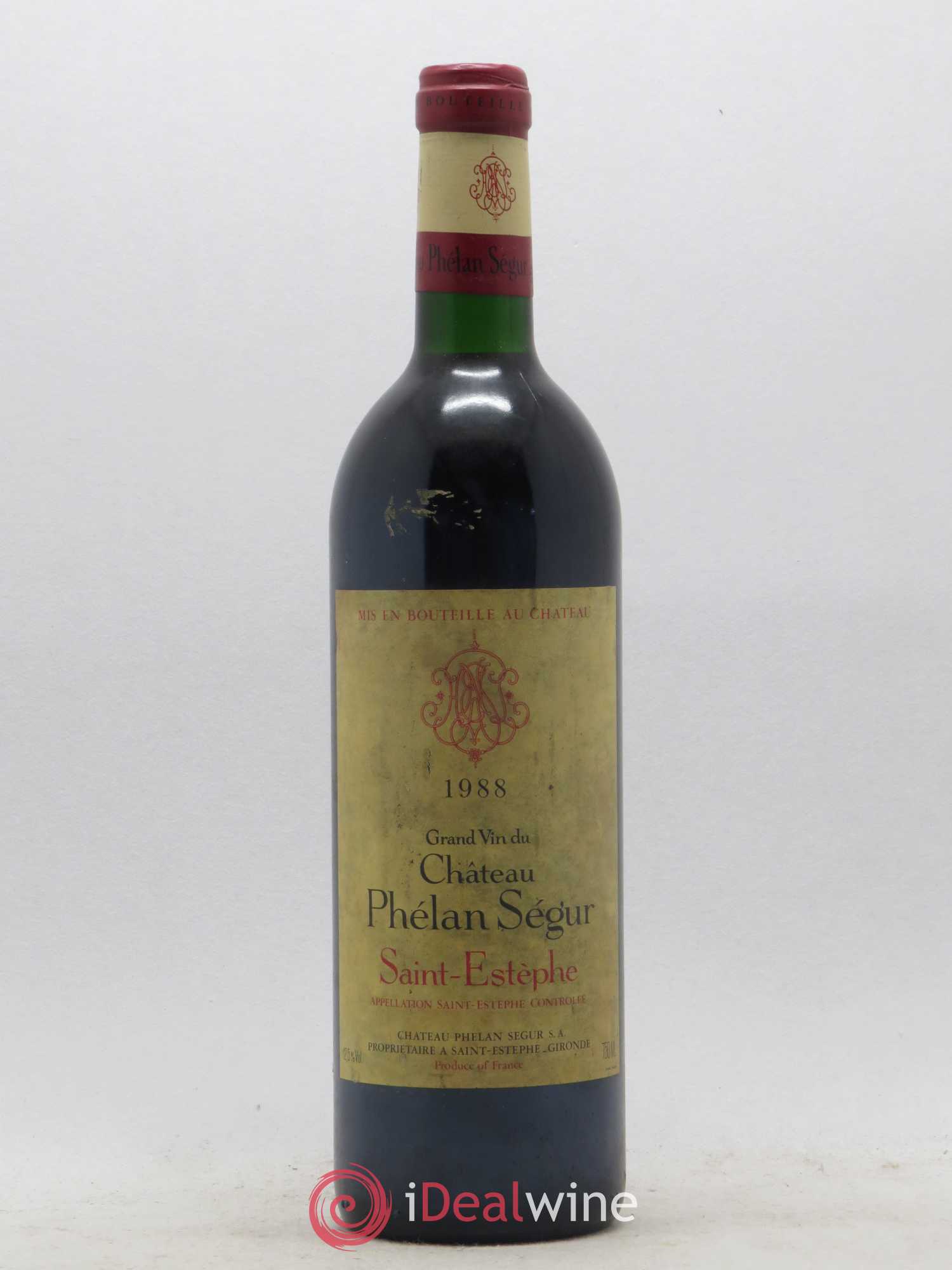 Château Phélan Ségur 1988 - Lot de 1 bouteille - 0