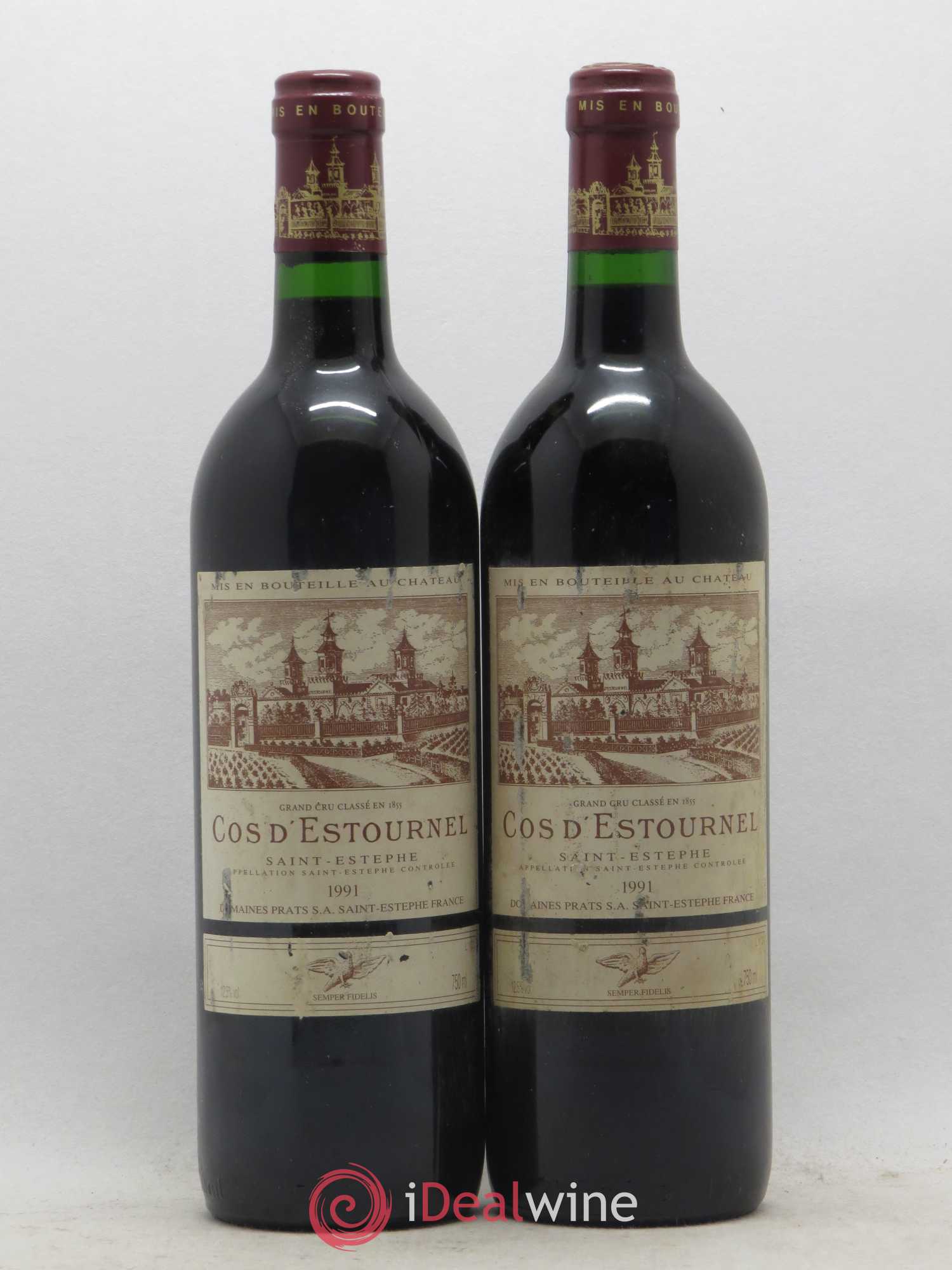 Cos d'Estournel 2ème Grand Cru Classé 1991 - Lot de 2 bouteilles - 0