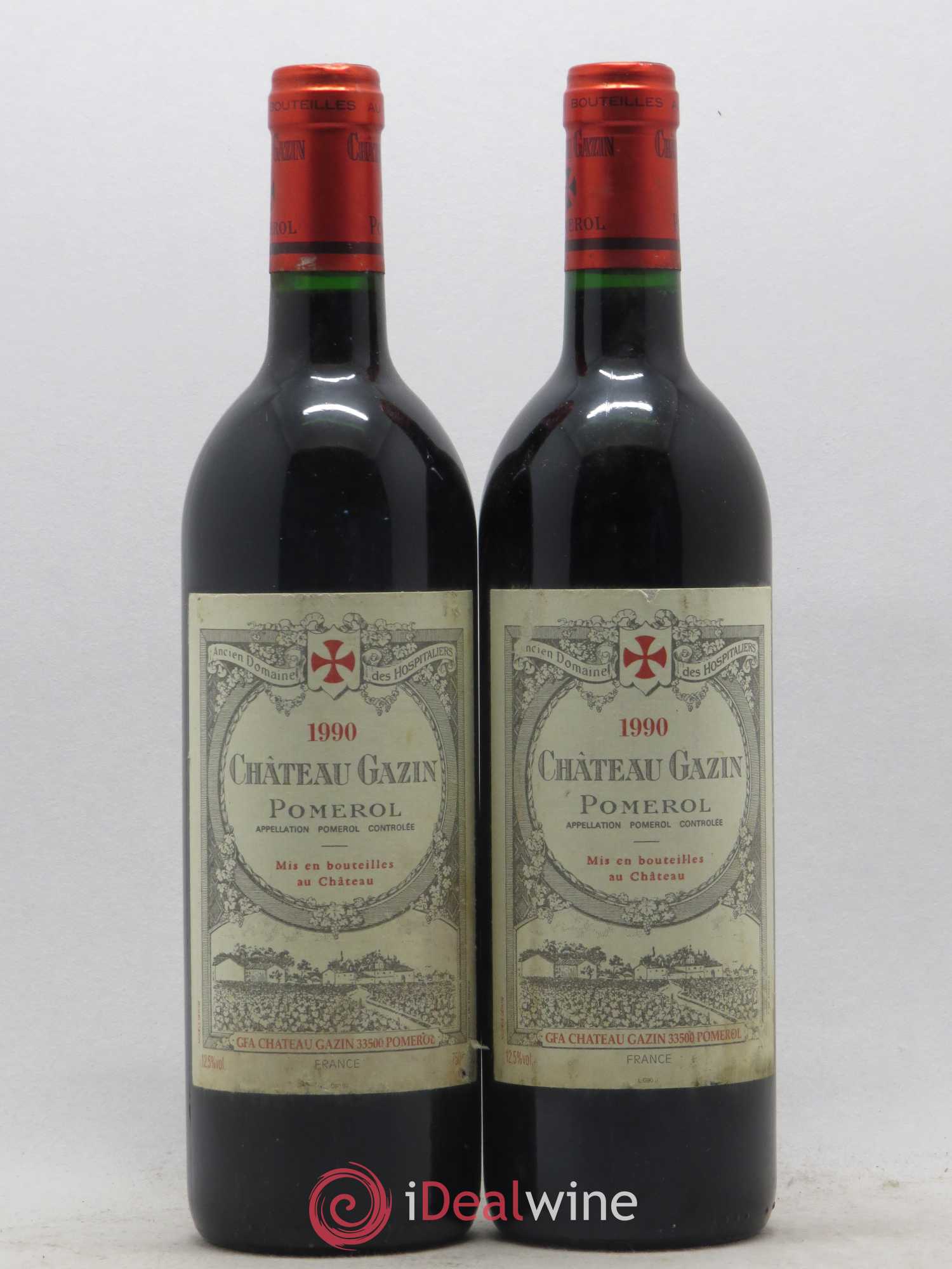 Château Gazin 1990 - Lot de 2 bouteilles - 0