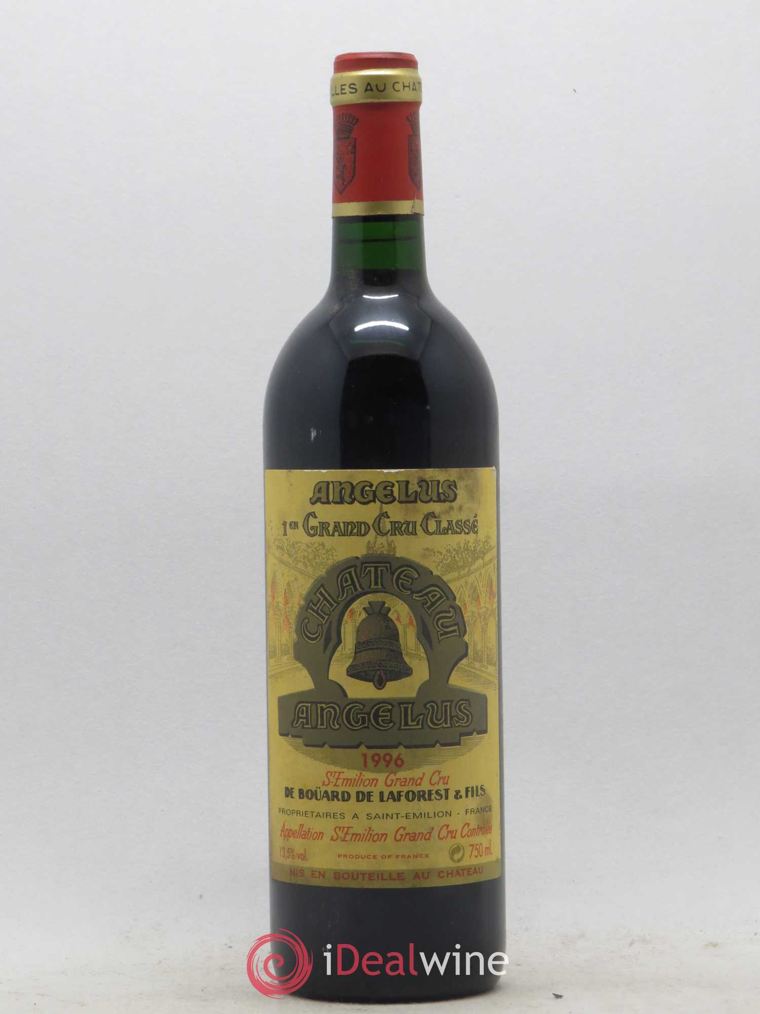 Château Angélus 1er Grand Cru Classé A 1996 - Lot de 1 bouteille - 0