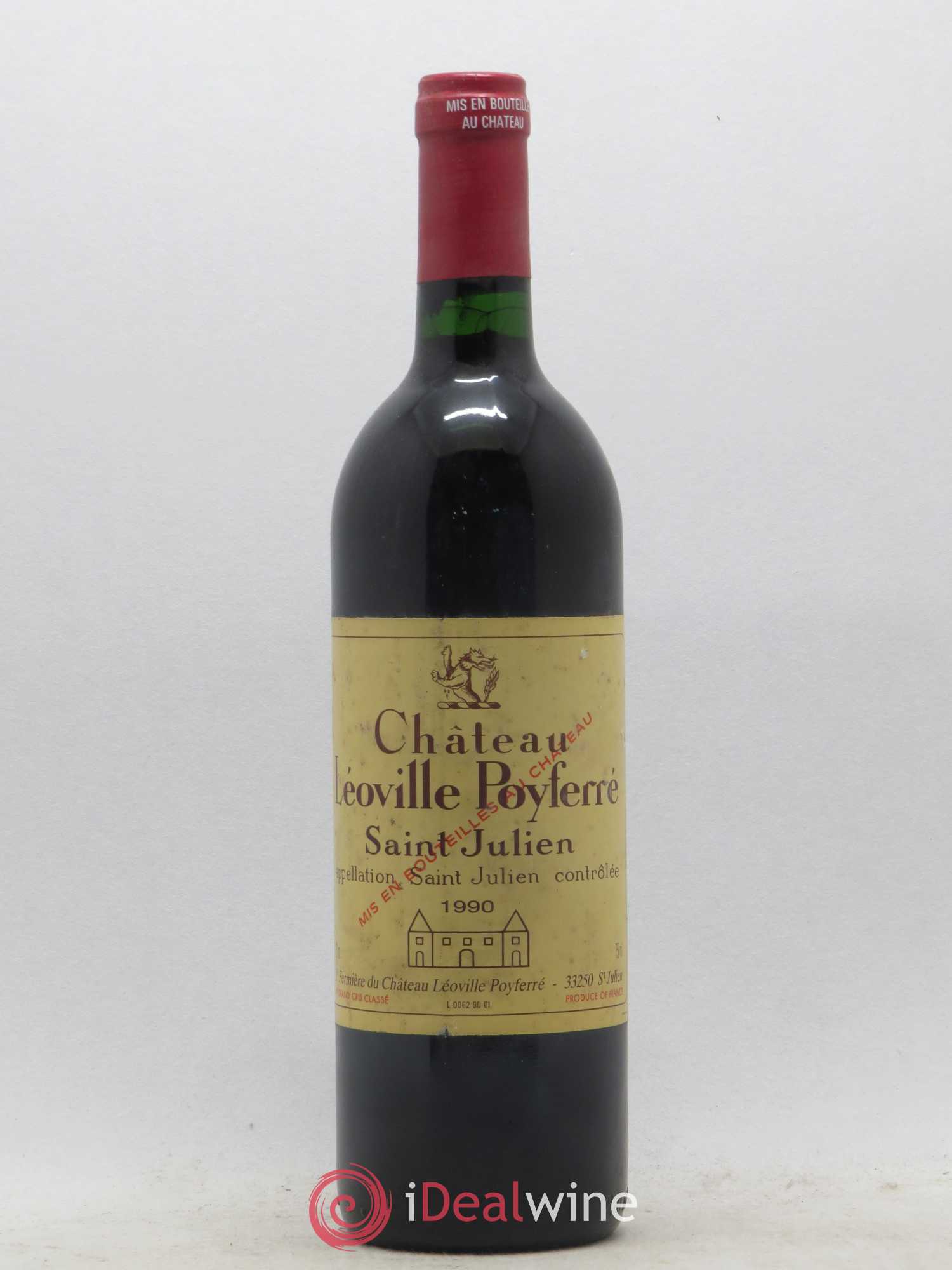 Château Léoville Poyferré 2ème Grand Cru Classé 1990 - Lot de 1 bouteille - 0