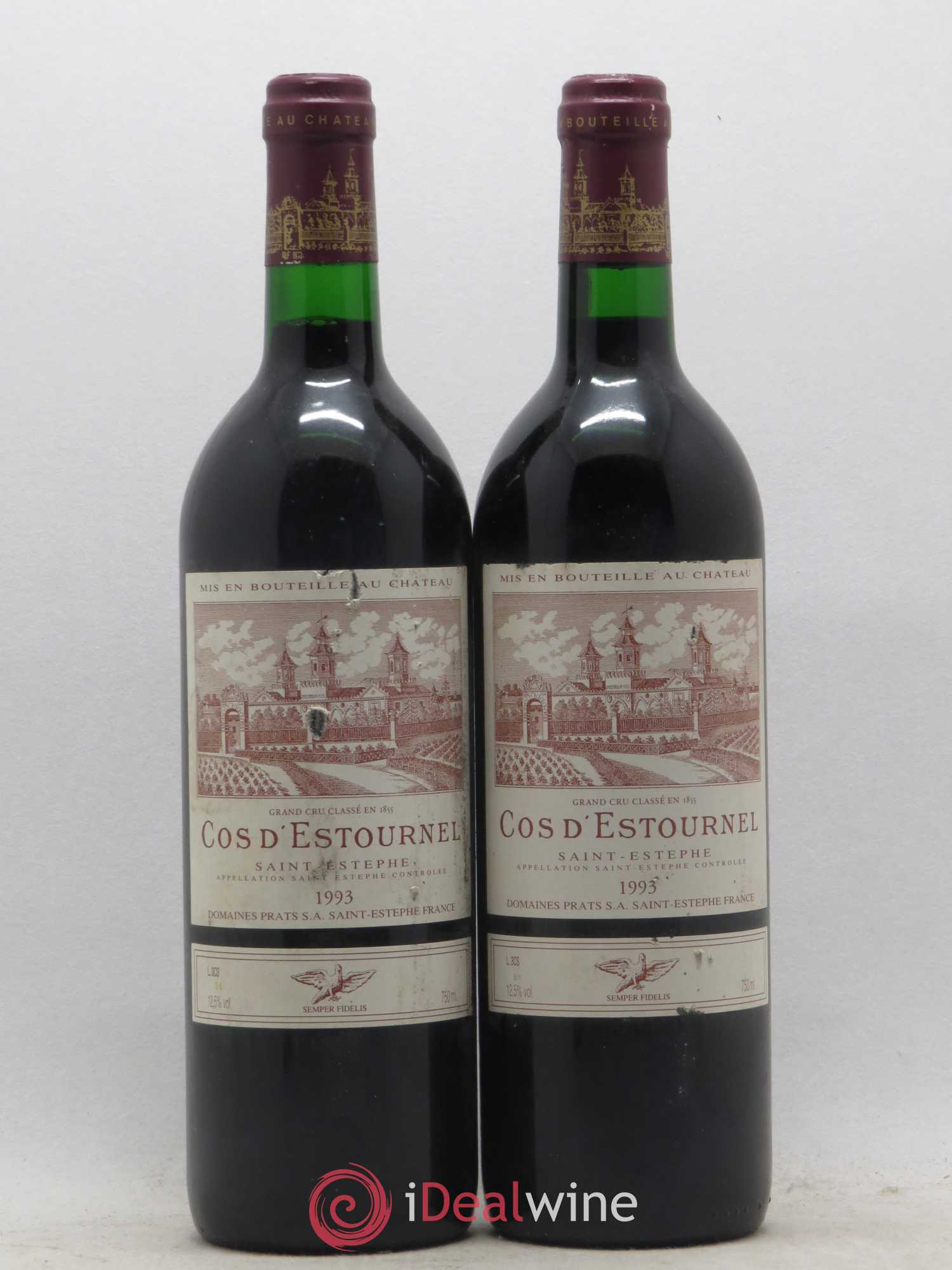Cos d'Estournel 2ème Grand Cru Classé 1993 - Lot de 2 bouteilles - 0