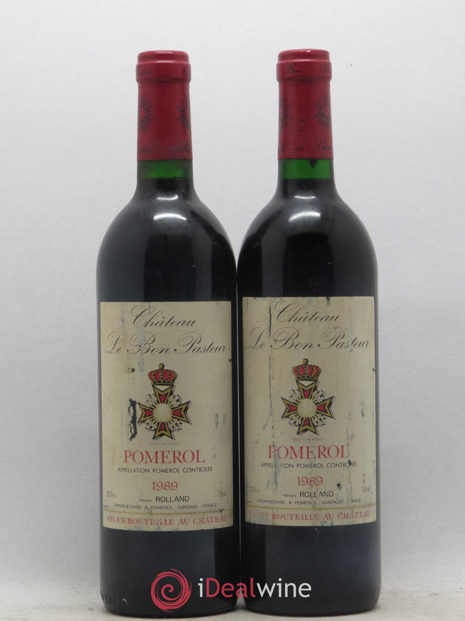 Château le Bon Pasteur 1989 - Lot de 2 bouteilles - 0