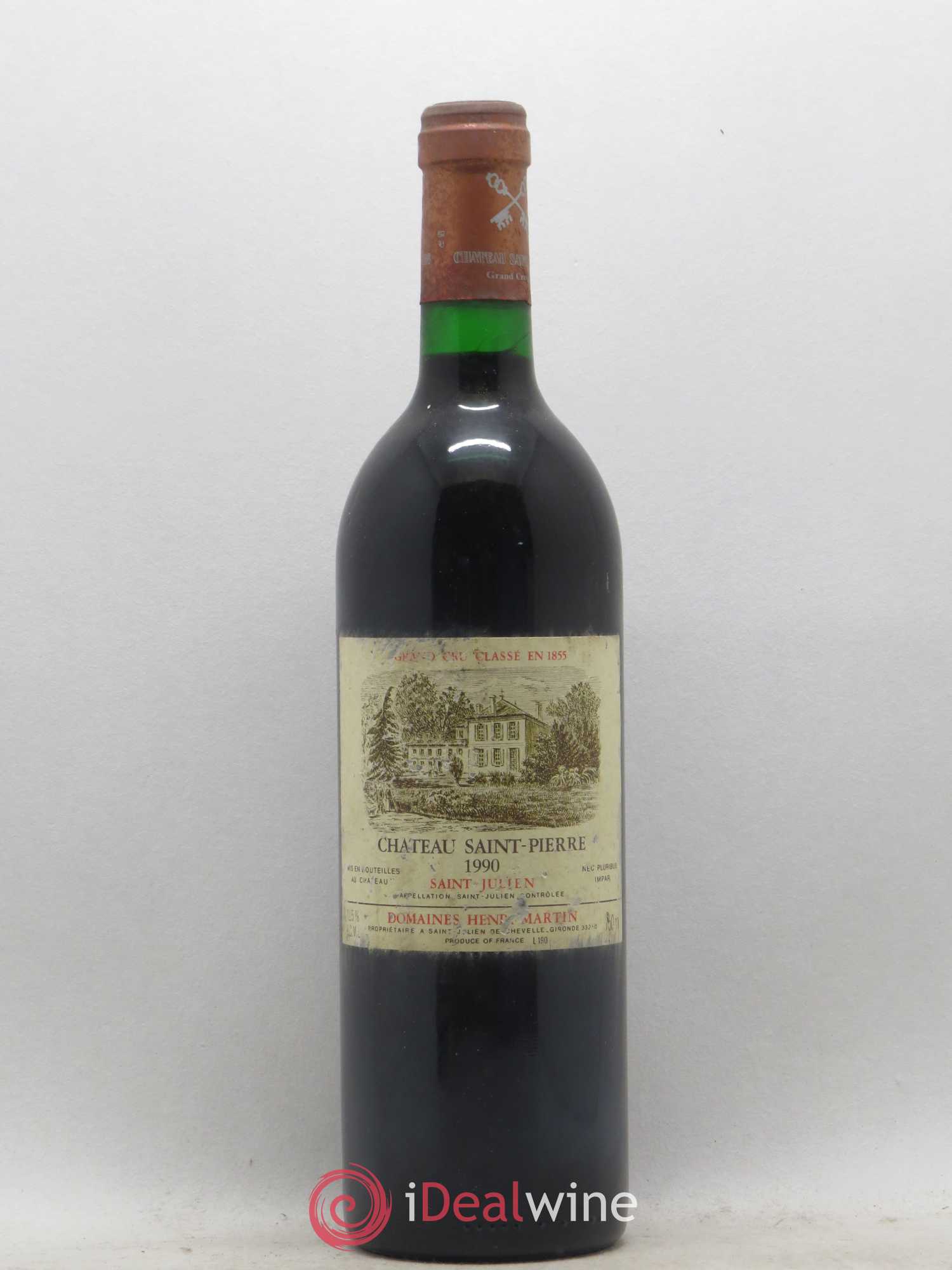 Château Saint-Pierre 4ème Grand Cru Classé 1990 - Lot de 1 bouteille - 0