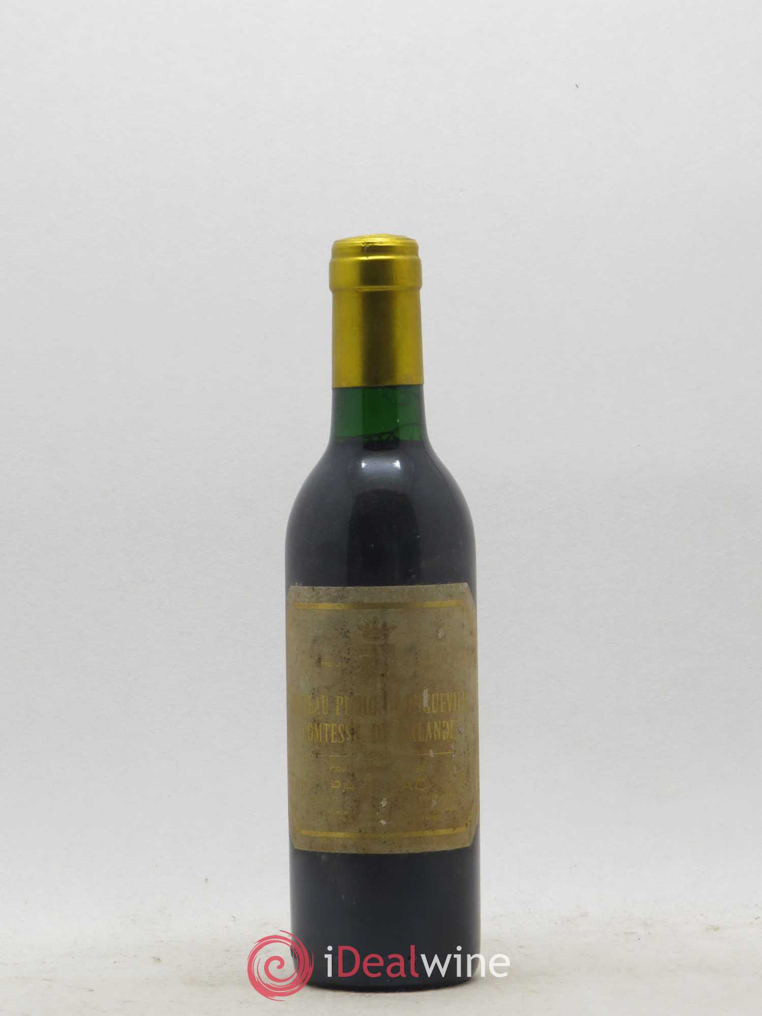 Château Pichon Longueville Comtesse de Lalande 2ème Grand Cru Classé 1988 - Lot de 1 demi bouteille - 0