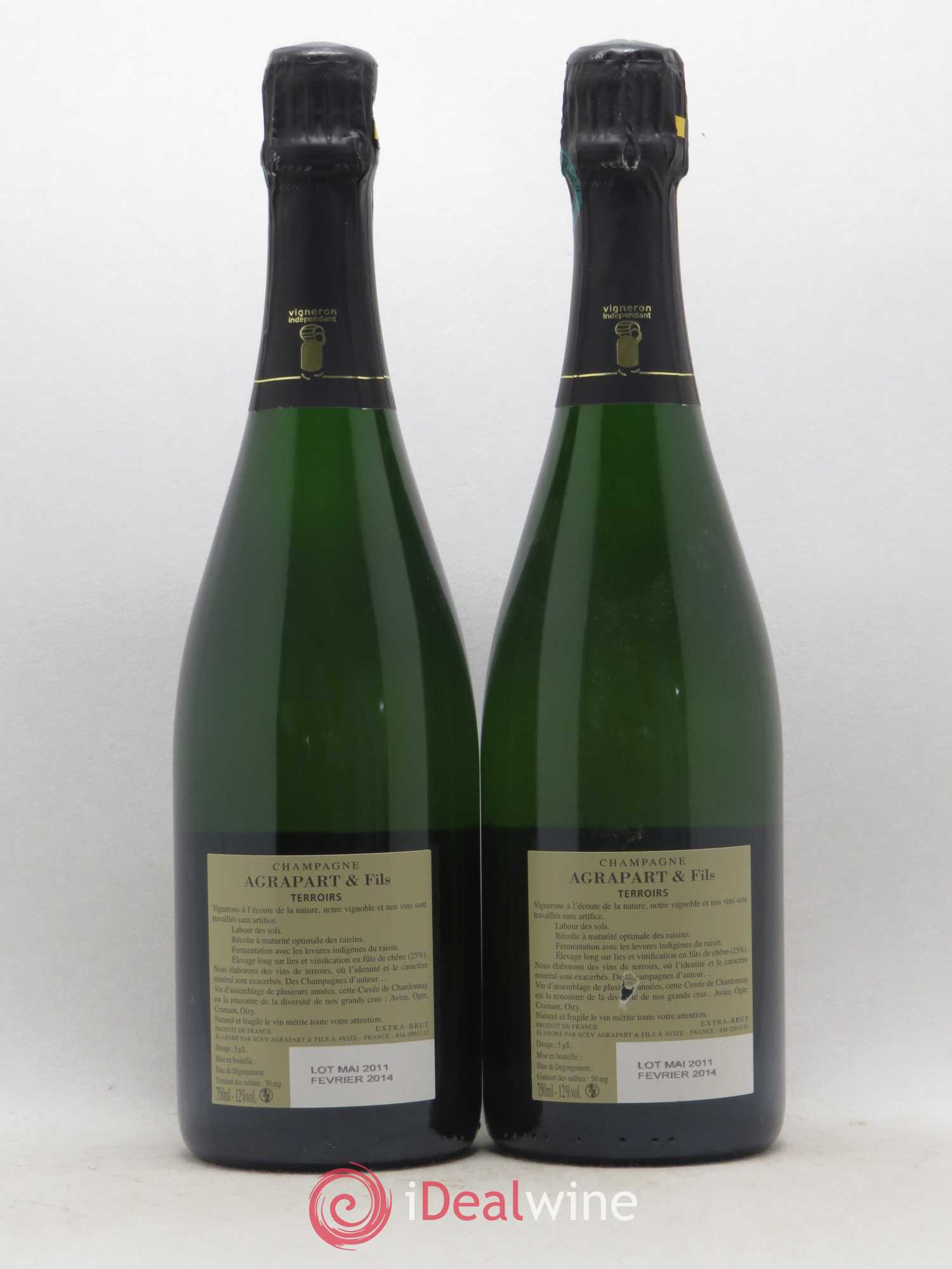 Terroirs Blanc de Blancs Extra-Brut Agrapart & Fils - Lot de 2 bouteilles - 1